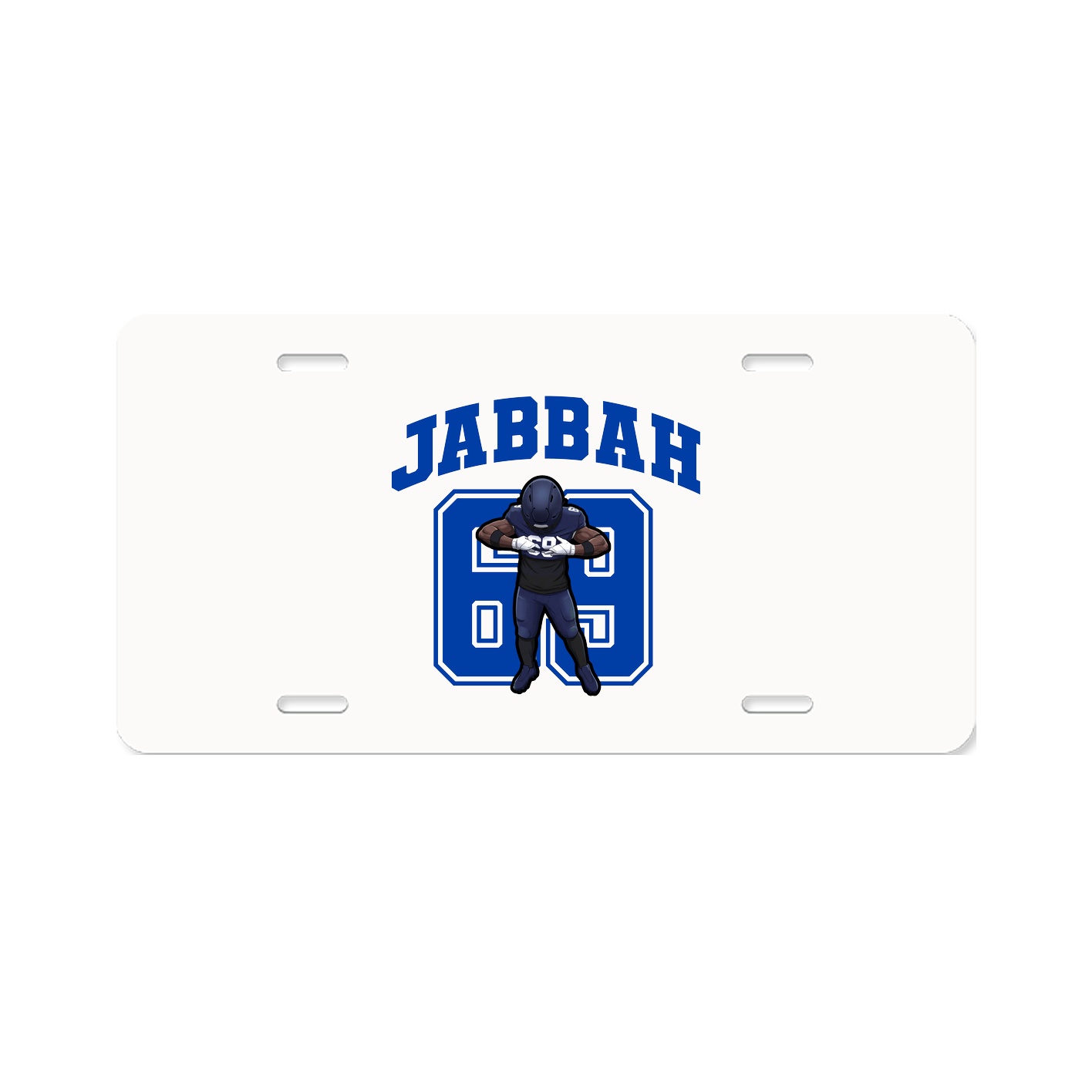 License Plate — Number in Classic
