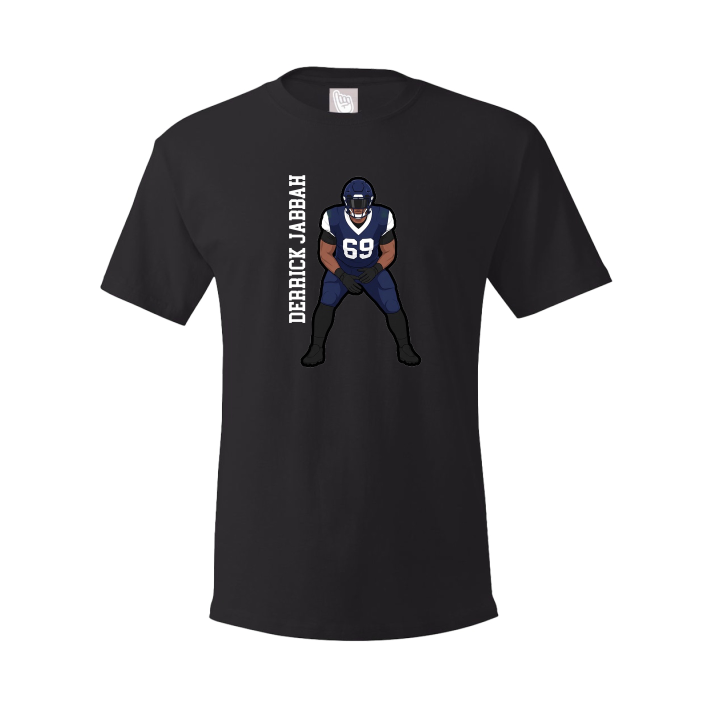 Youth Tee — Name Vertical in Black