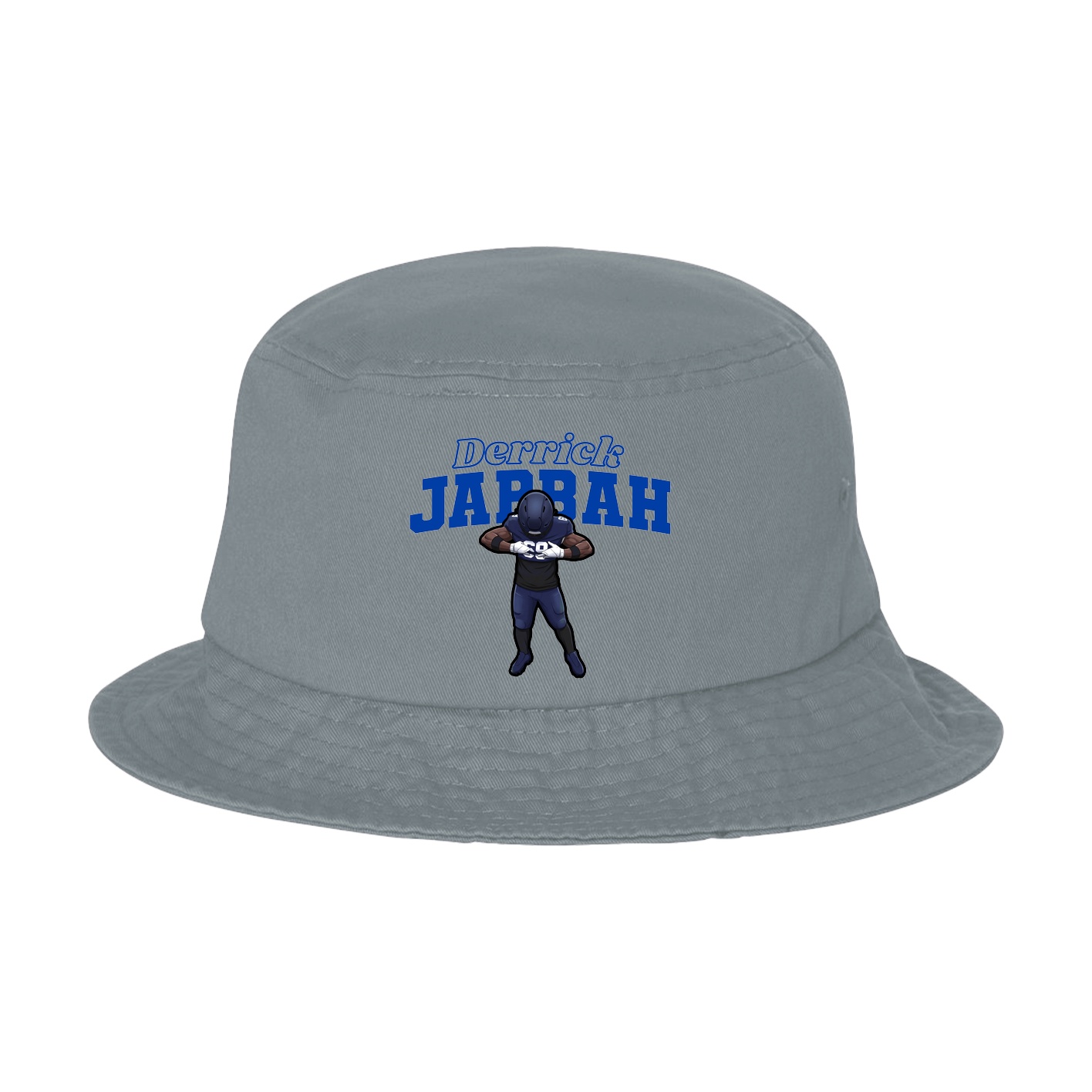 Bucket Cap — Name Arch in Grey
