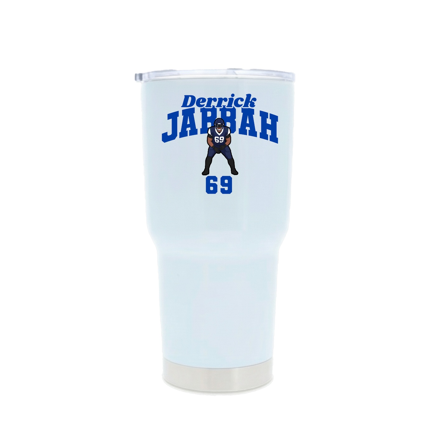 30oz Stainless Steel Tumbler — Signature Arch in White