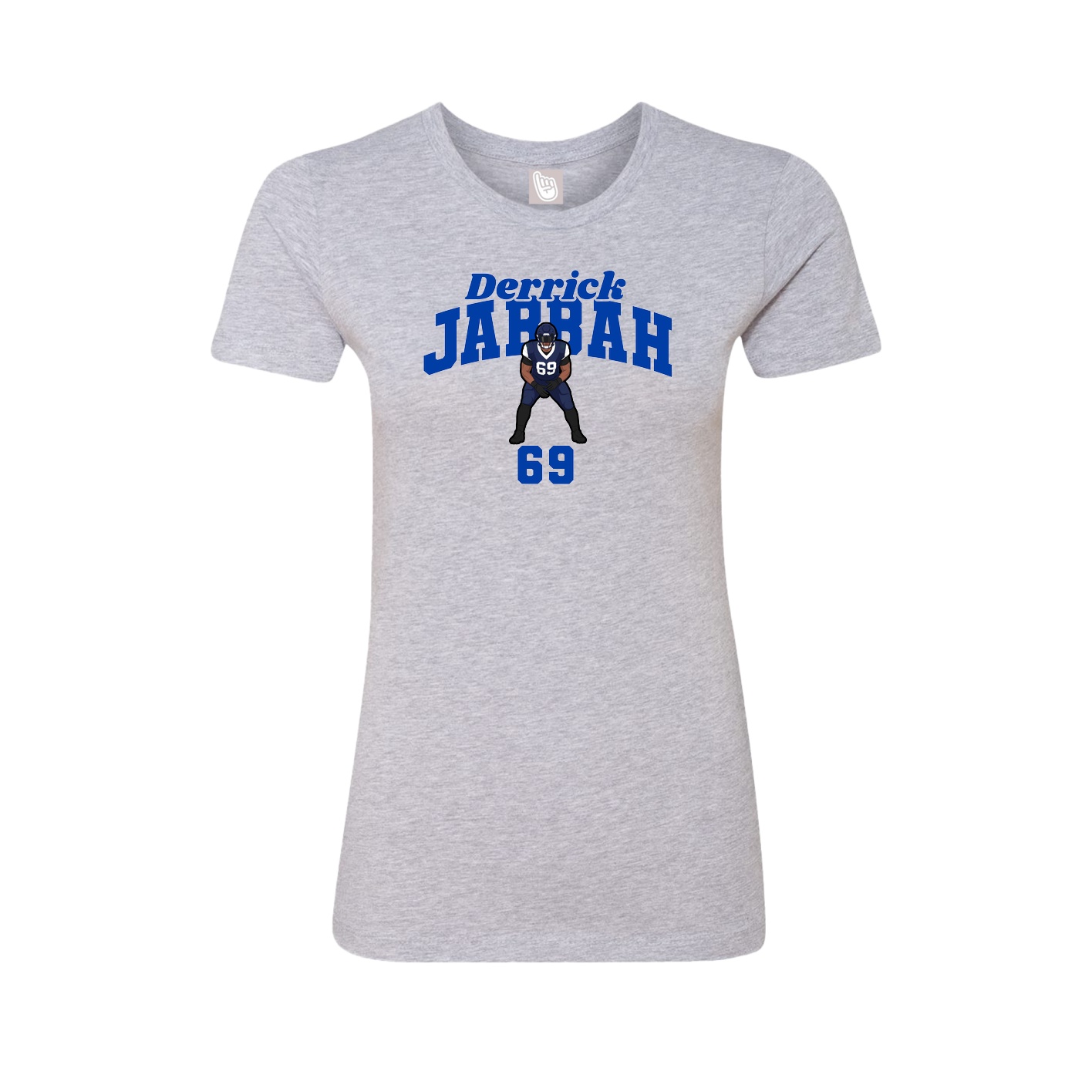 Fitted Women's Tee — Signature Arch in Grey