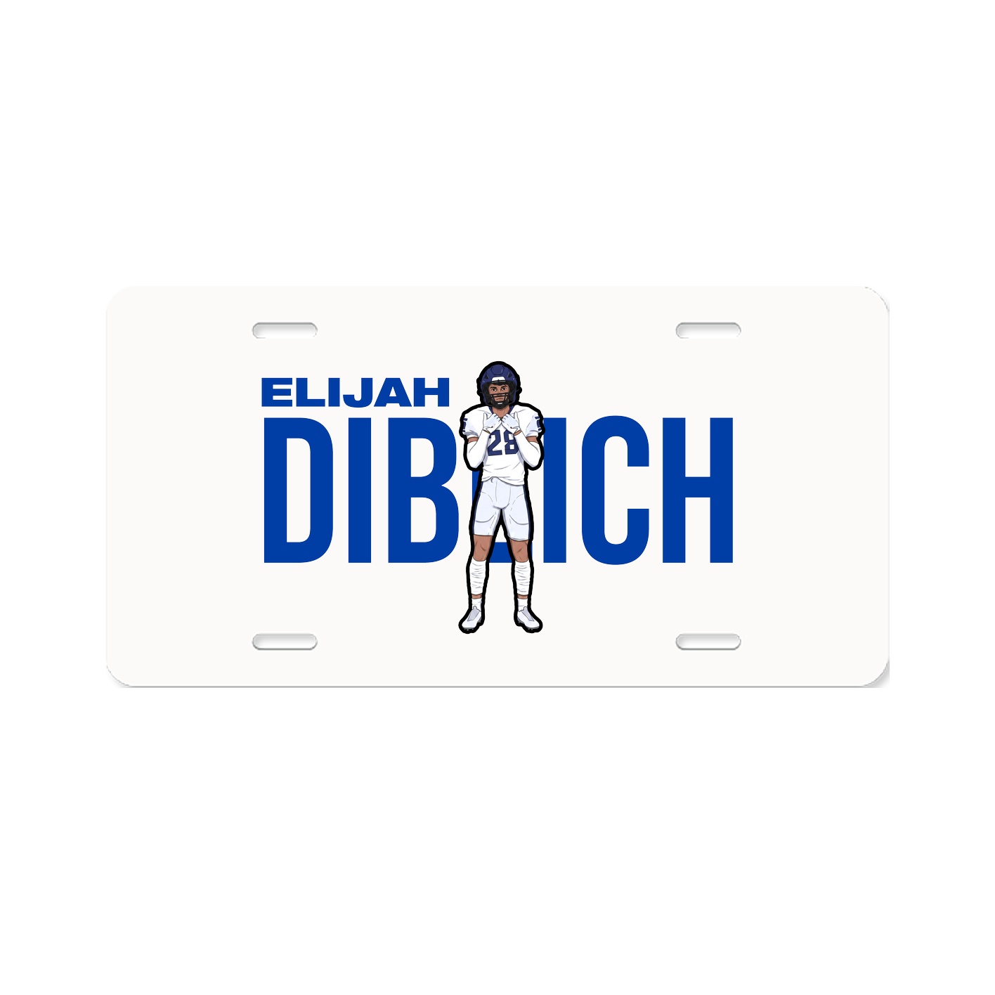 License Plate — Player Name in Classic