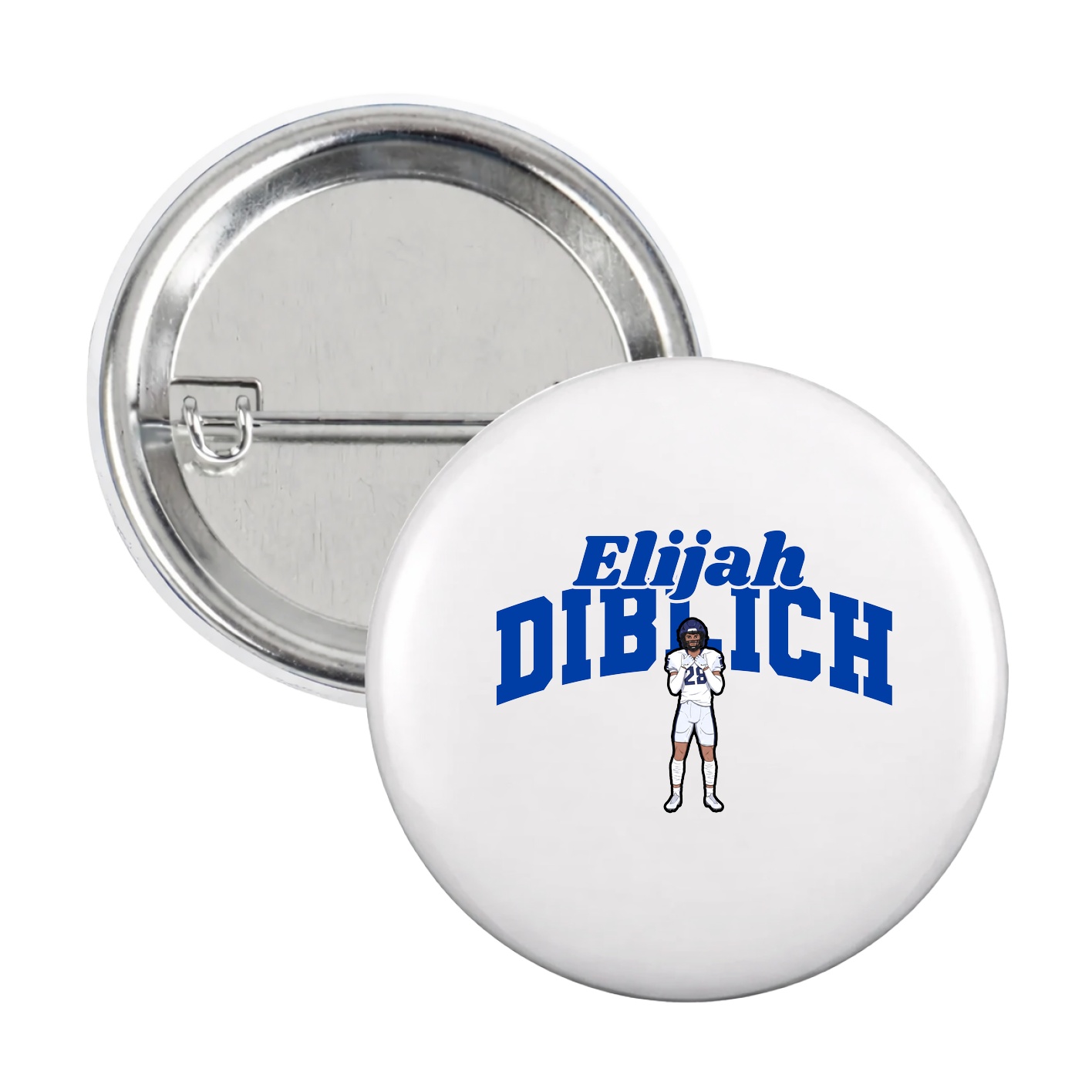 Game Day Button — Signature Arch in White