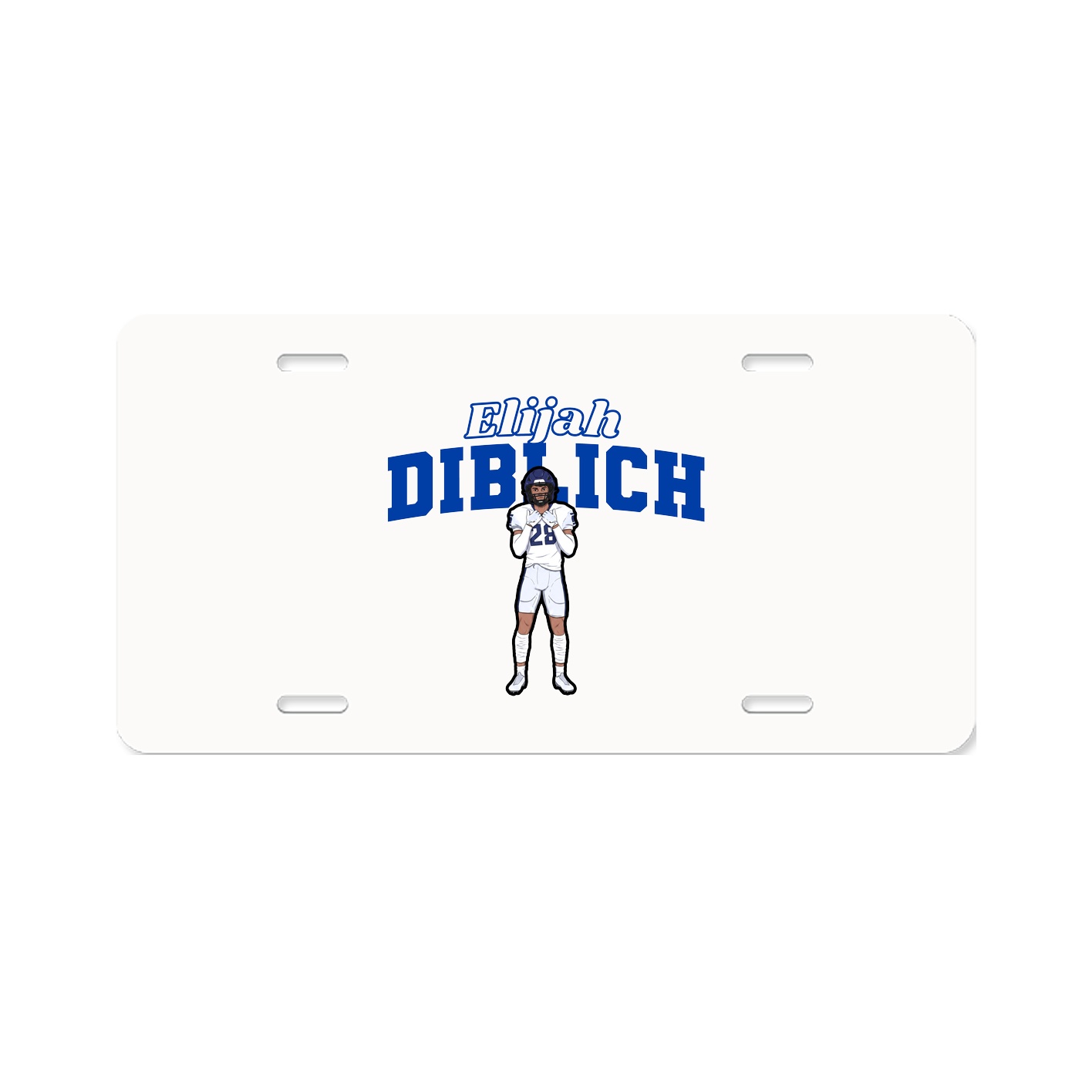 License Plate — Name Arch in Classic