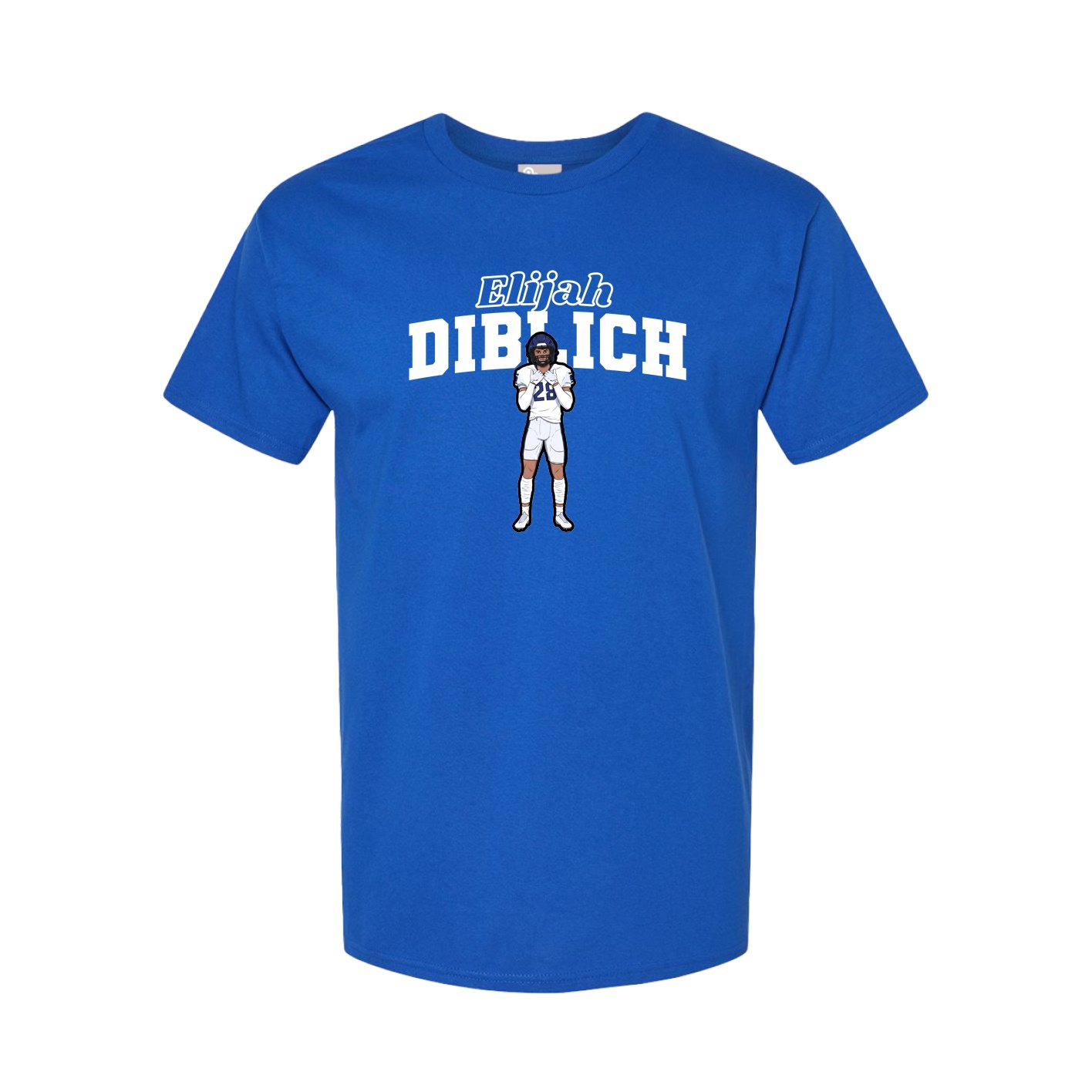 Youth Tee — Name Arch in Royal