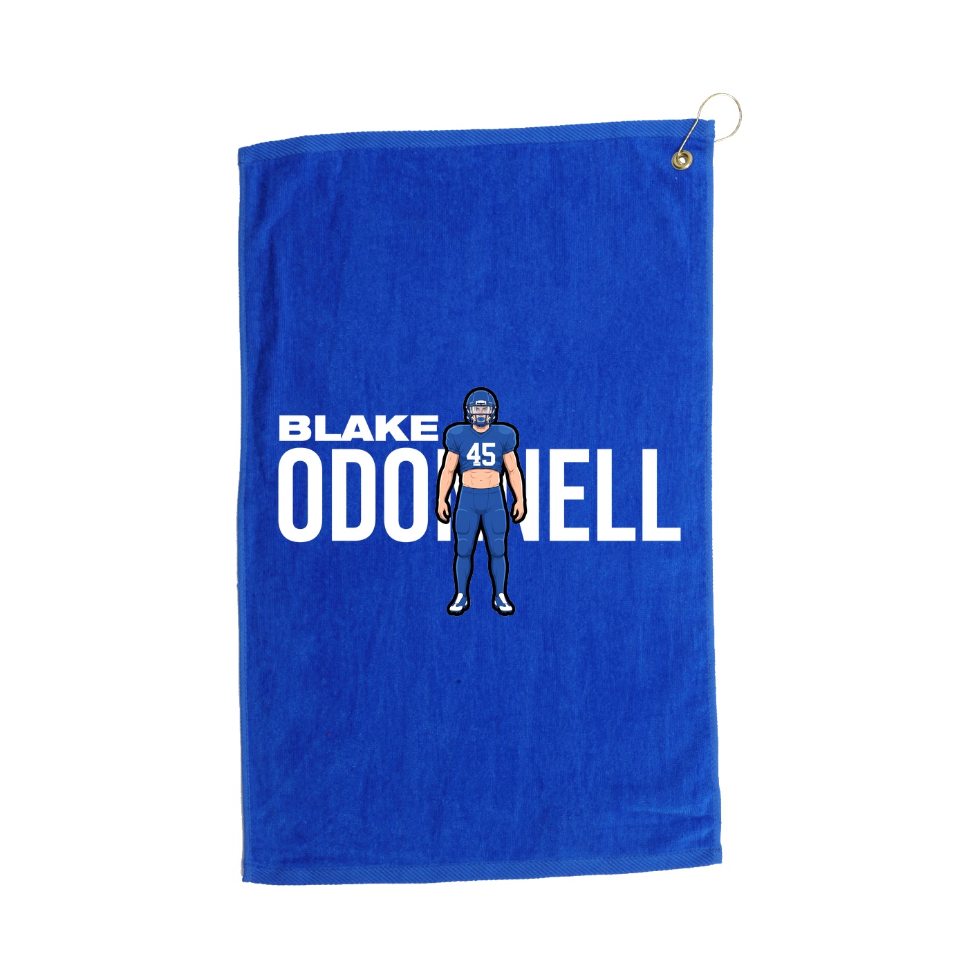 Golf Towel — Player Name in Royal