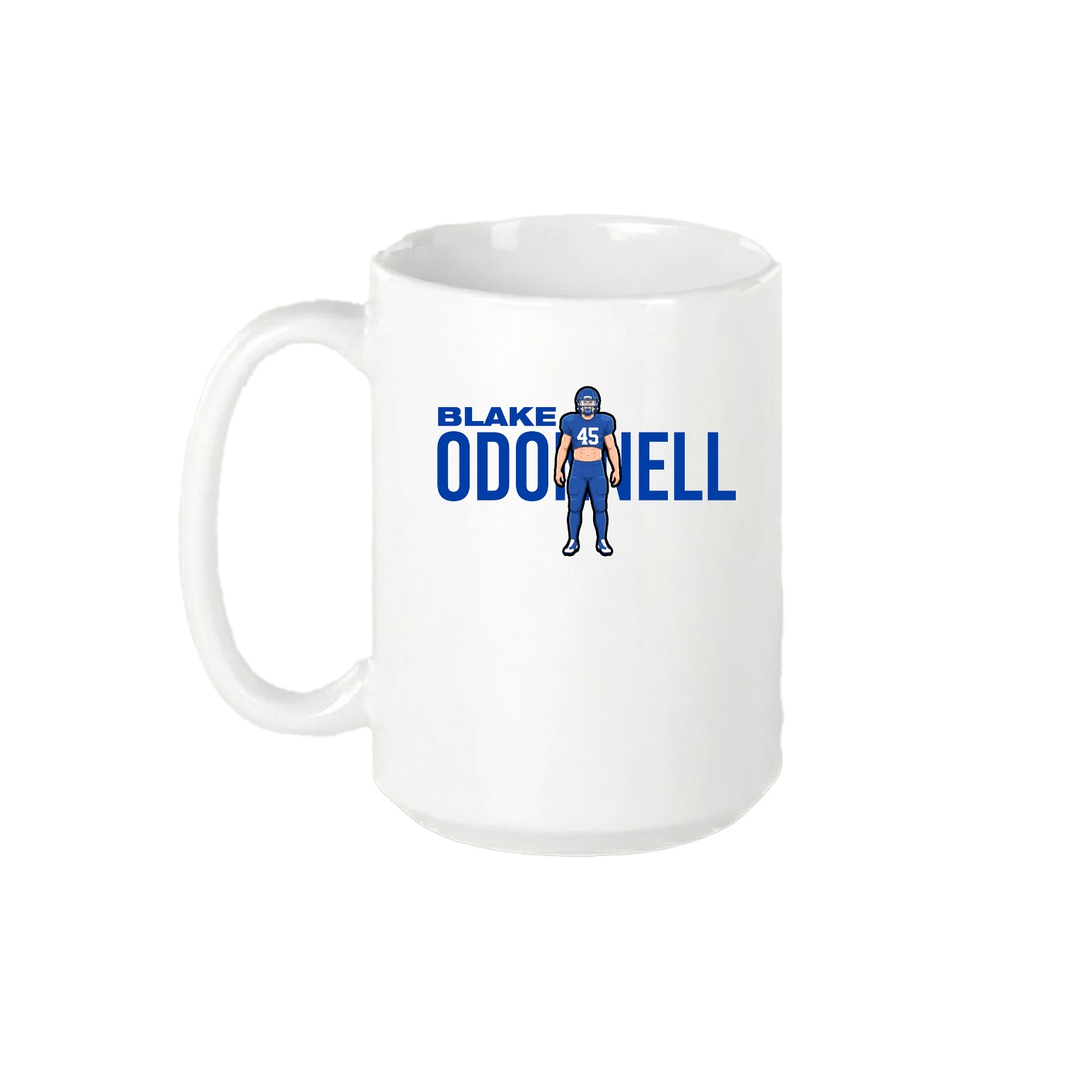 15oz Coffee Mug — Player Name in White