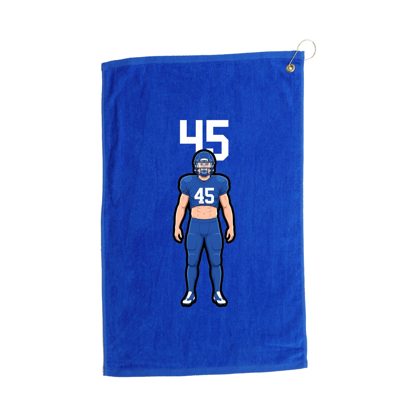 Golf Towel — Number Top in Royal