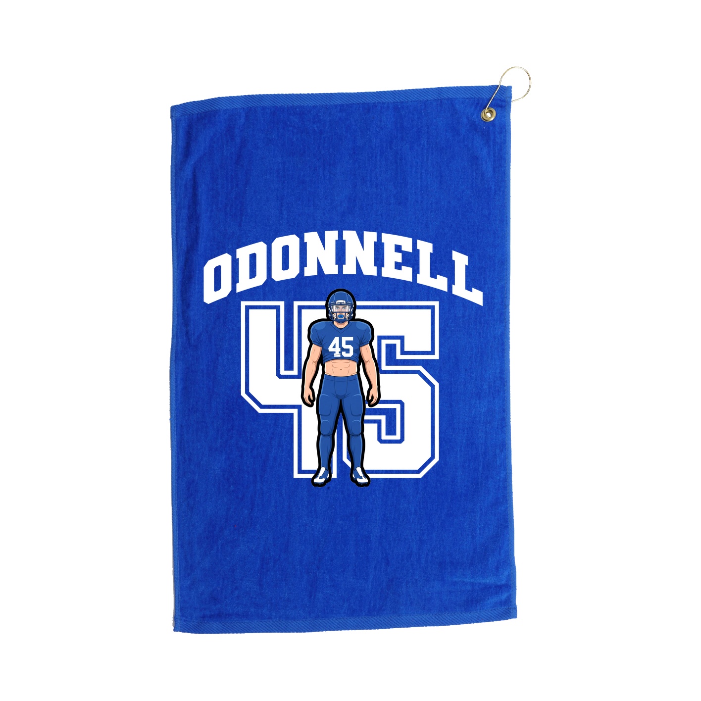 Golf Towel — Number in Royal