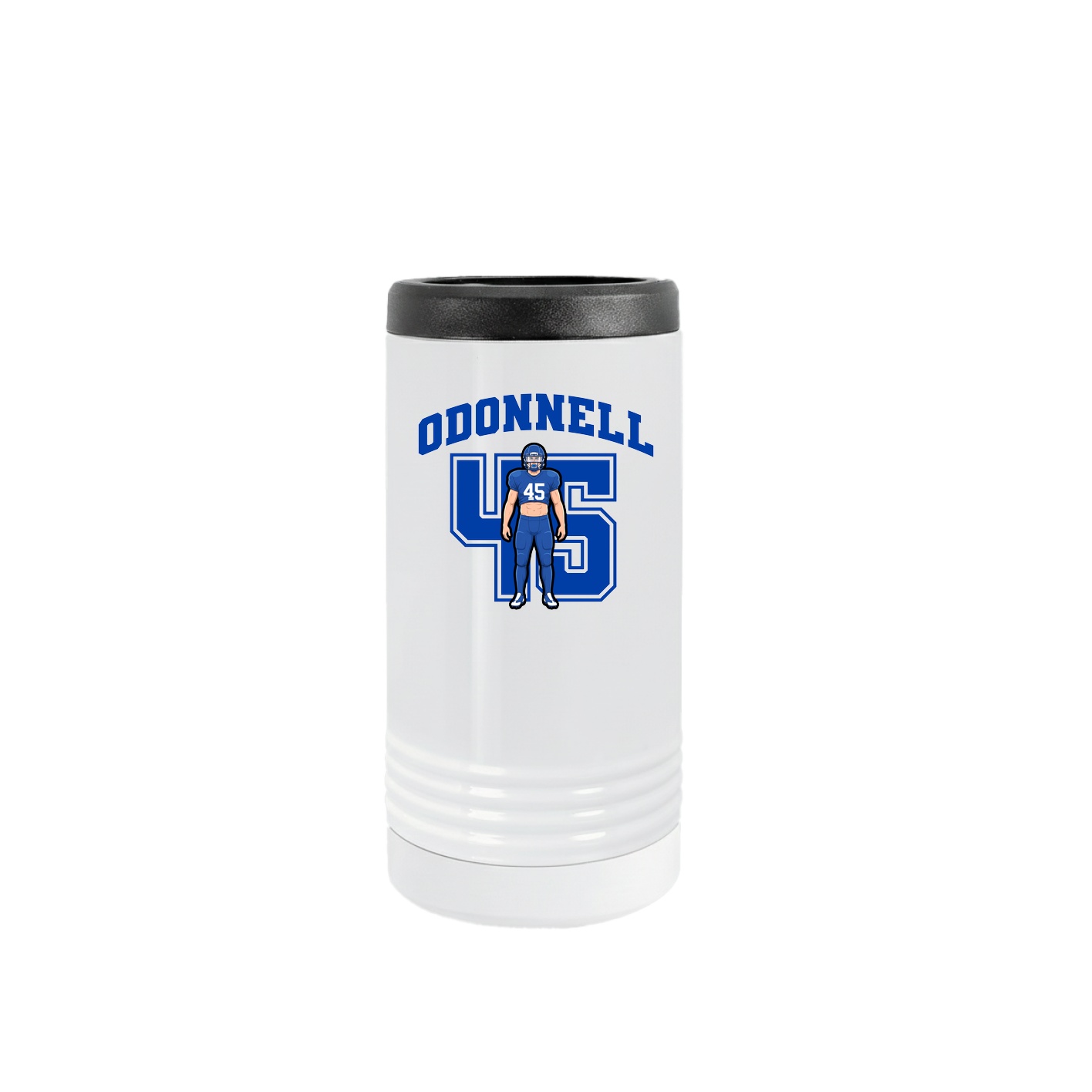 Slim Beverage Holder — Number in White