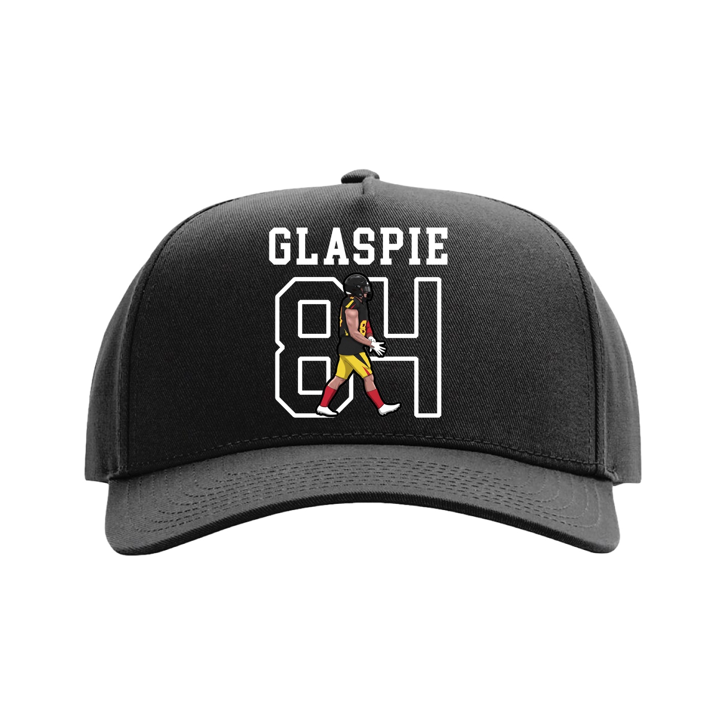Full Fabric Five-Panel Champ Cap — Shirsey in Black