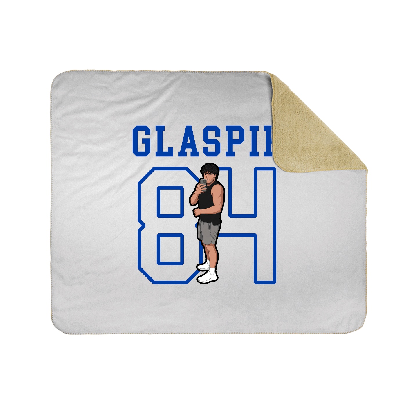 Throw Blanket — Shirsey in White