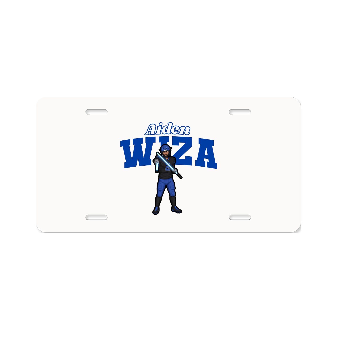 License Plate — Name Arch in Classic