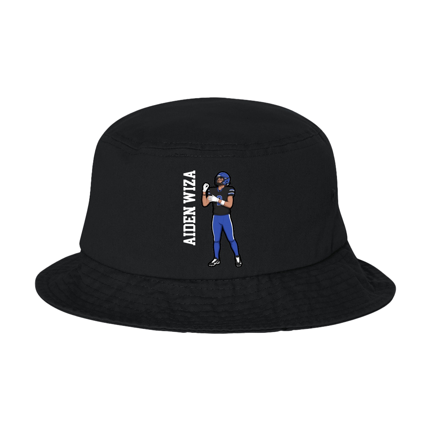 Bucket Cap — Name Vertical in Black