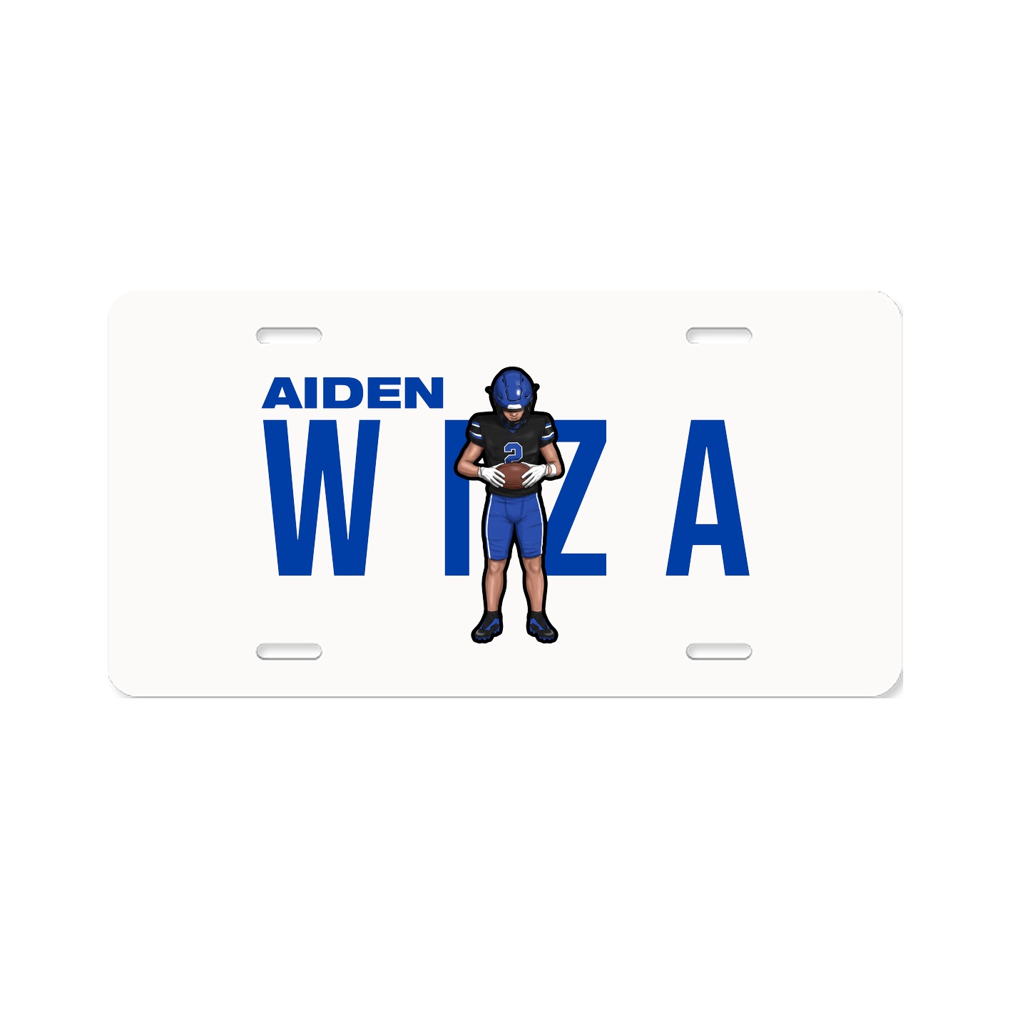 License Plate — Player Name in Classic