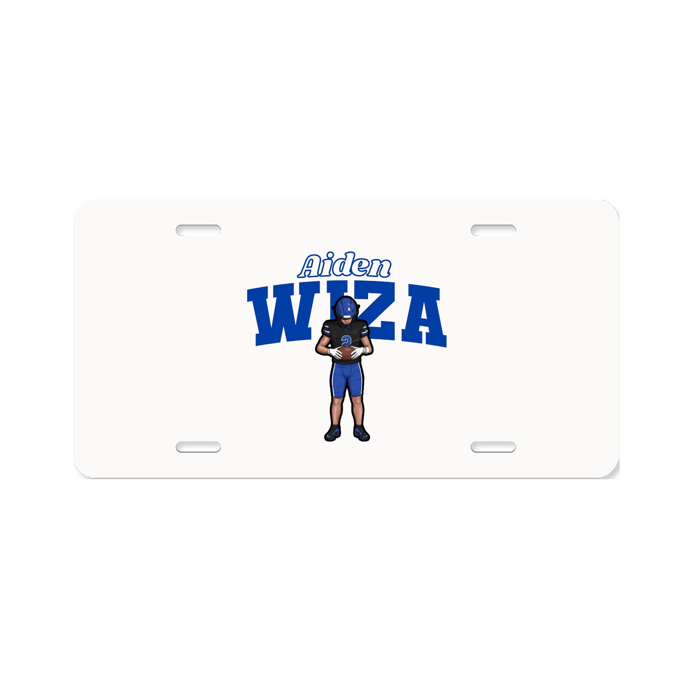 License Plate — Name Arch in Classic