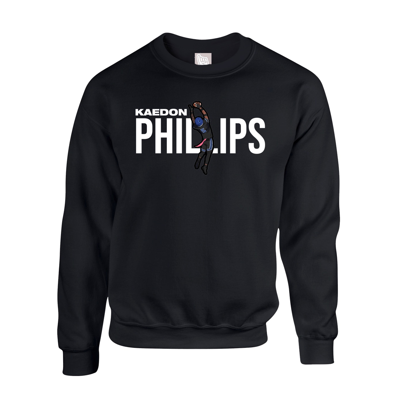 Fleece Crew — Player Name in Black