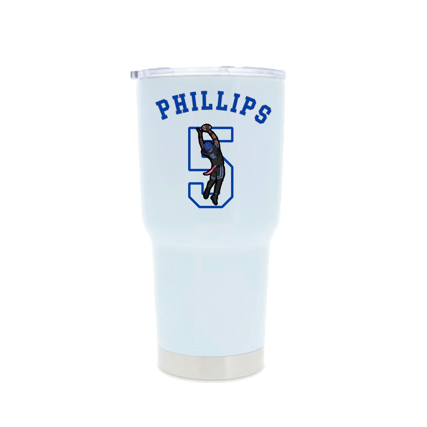 30oz Stainless Steel Tumbler — Shirsey Arch in White