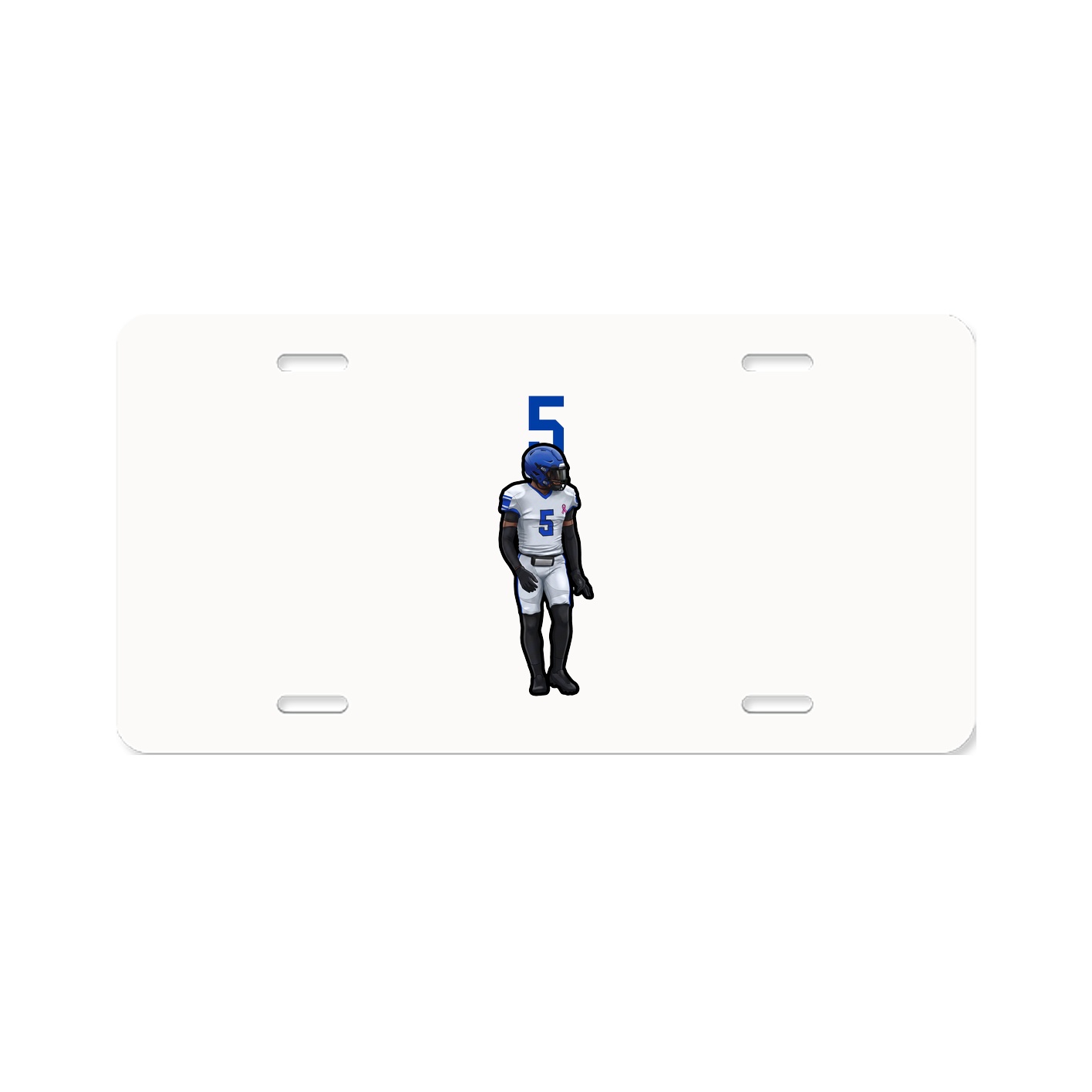 License Plate — Number Top in Classic