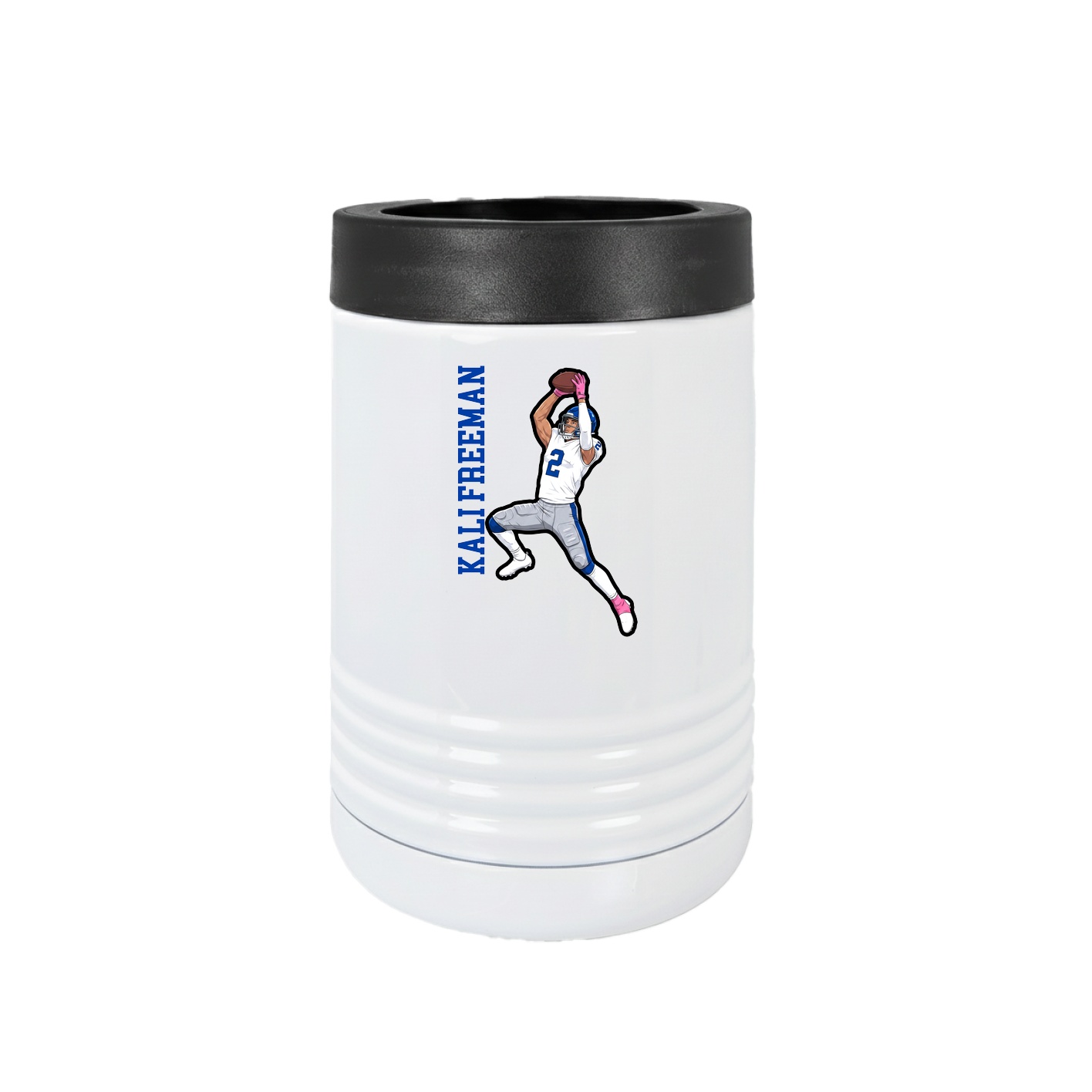 Beverage Holder — Name Vertical in White