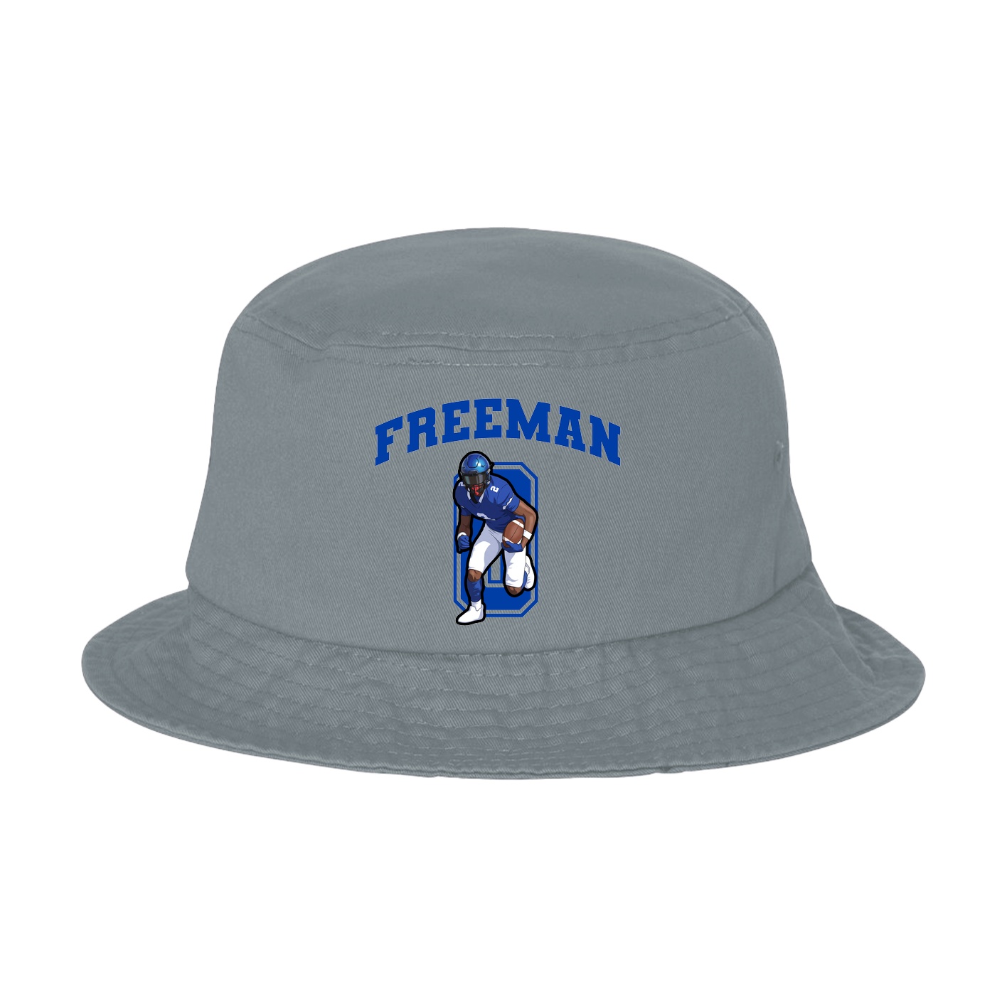 Bucket Cap — Number in Grey