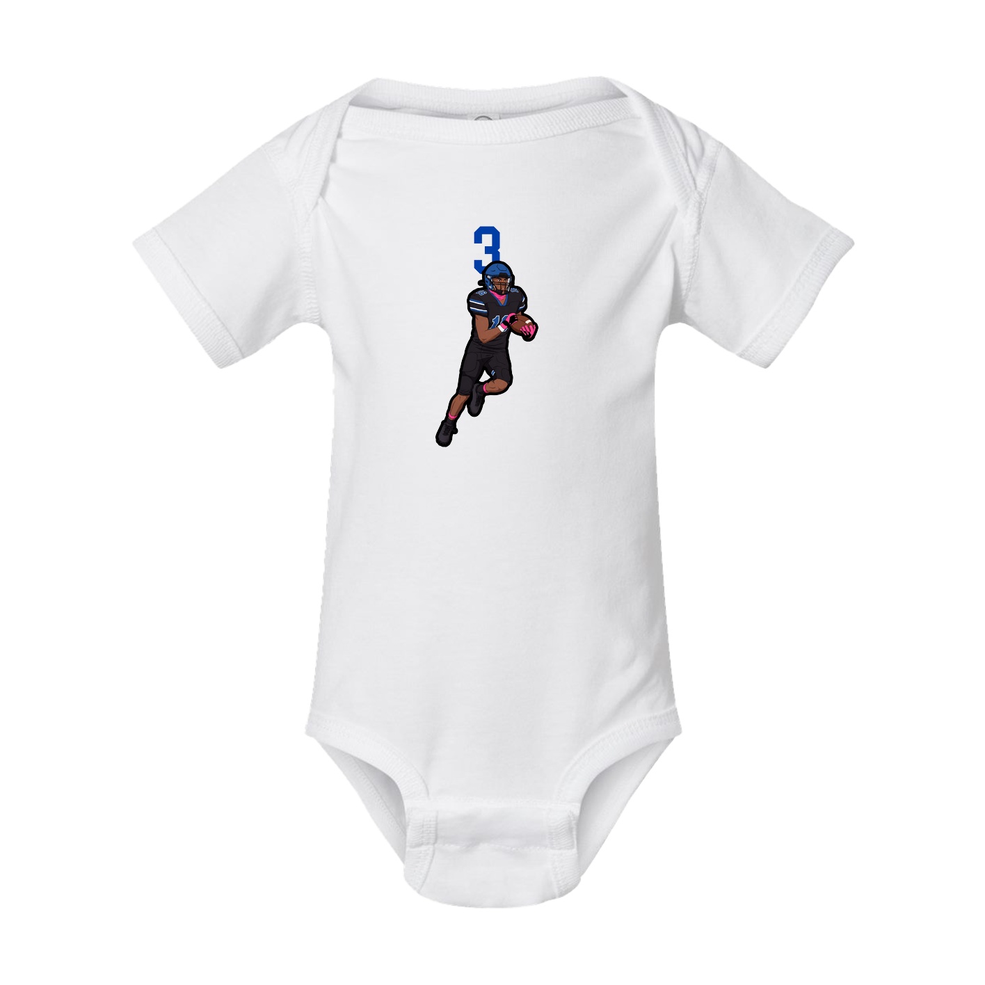 Baby Onesie — Number Top in White