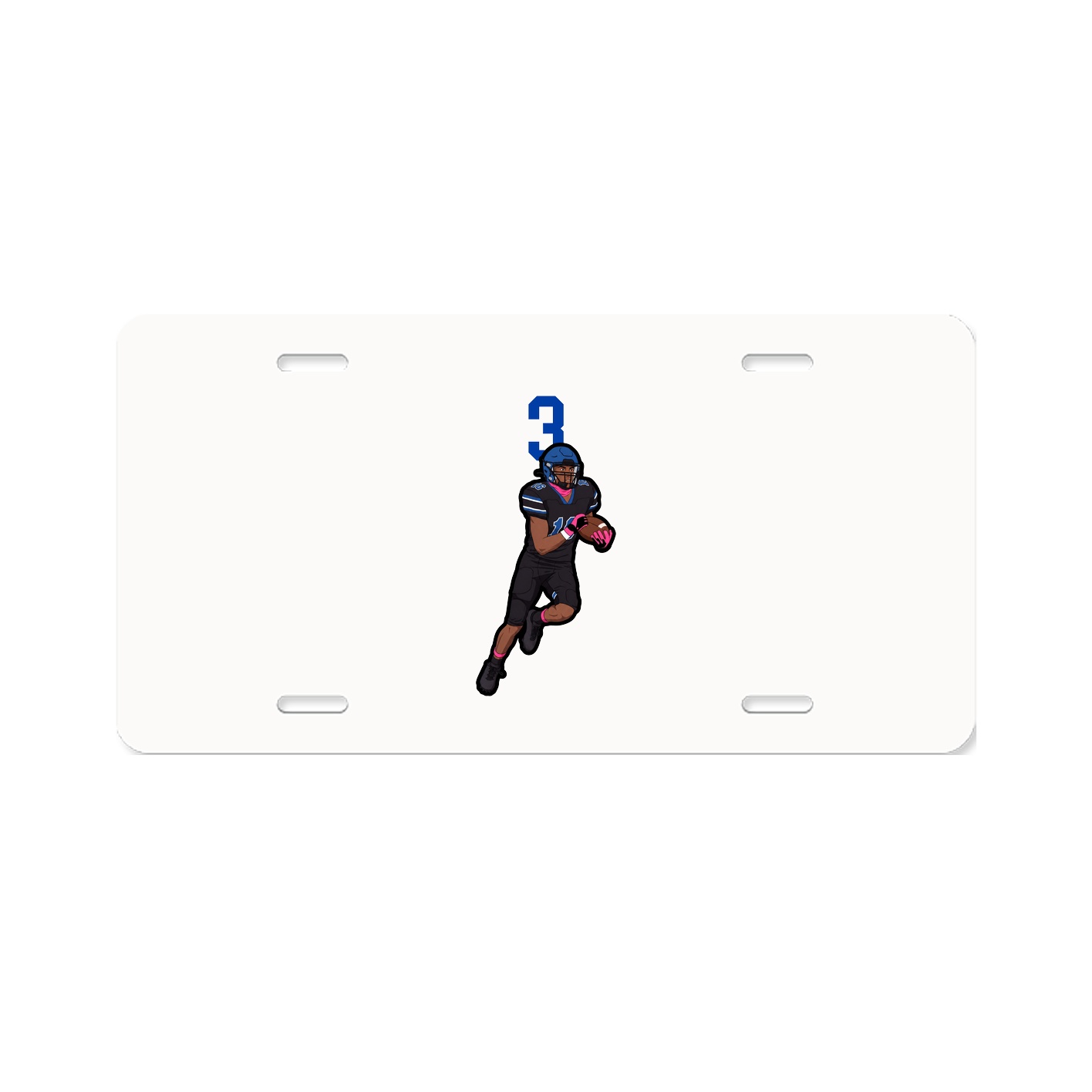 License Plate — Number Top in Classic