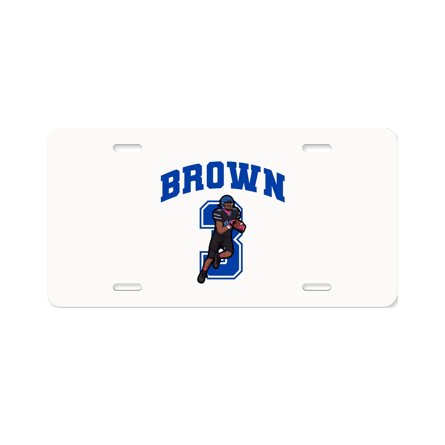 License Plate — Number in Classic