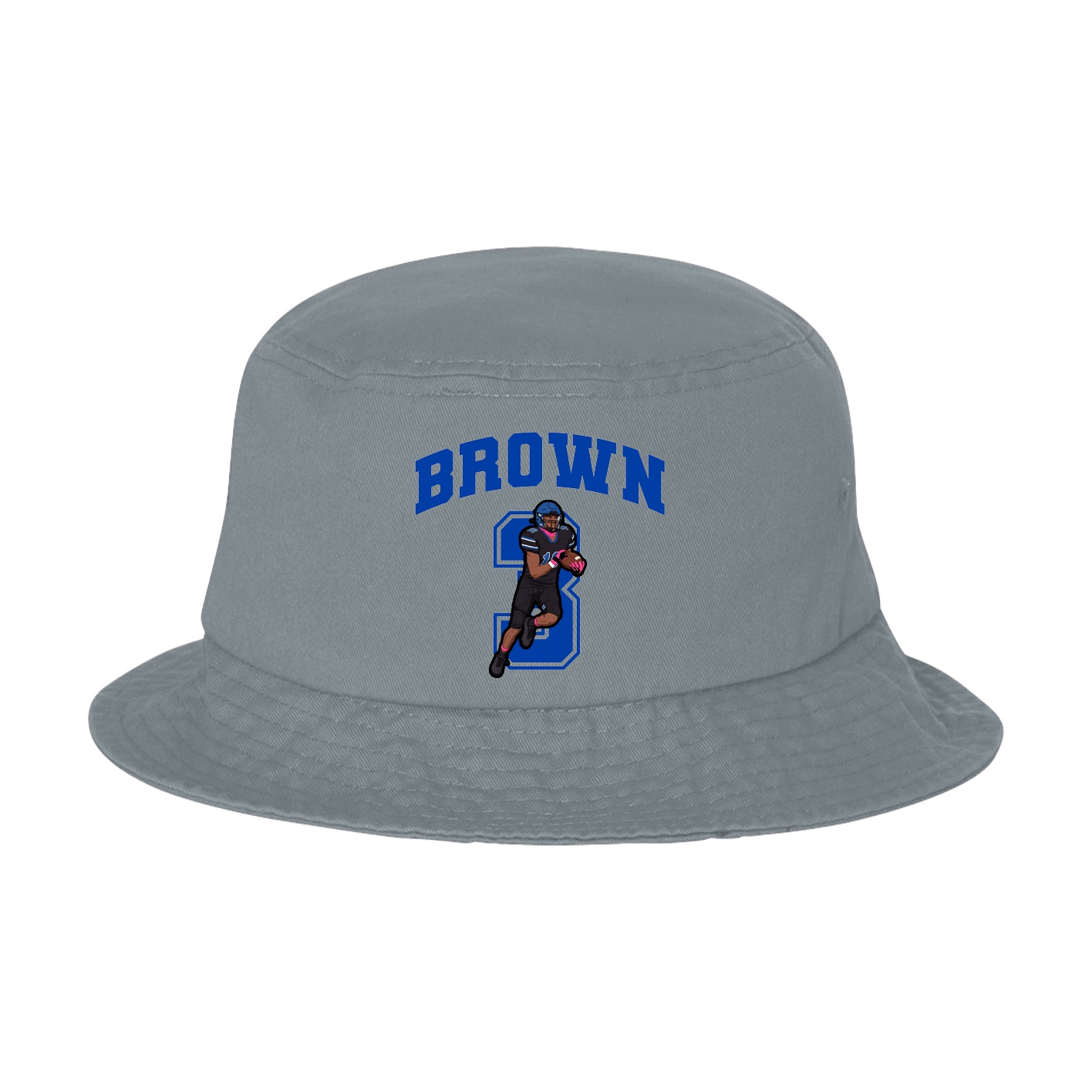 Bucket Cap — Number in Grey