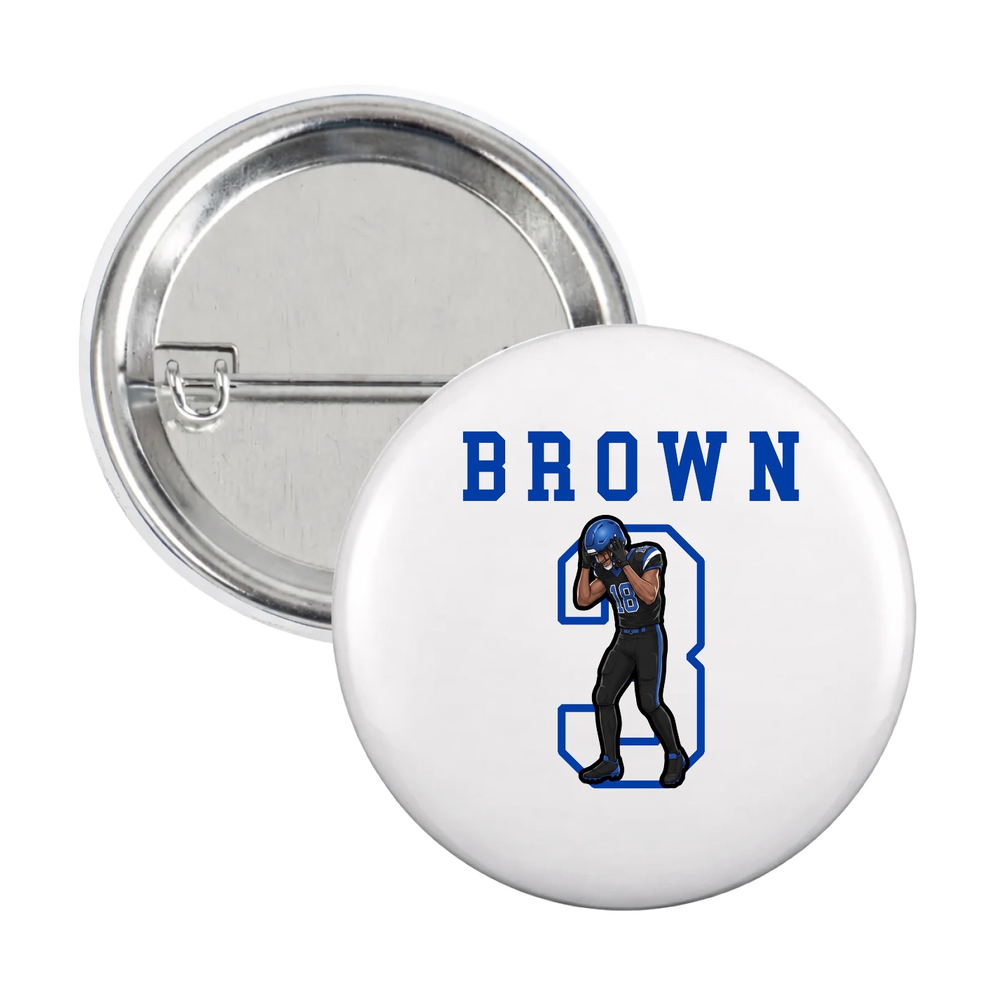 Game Day Button — Shirsey in White
