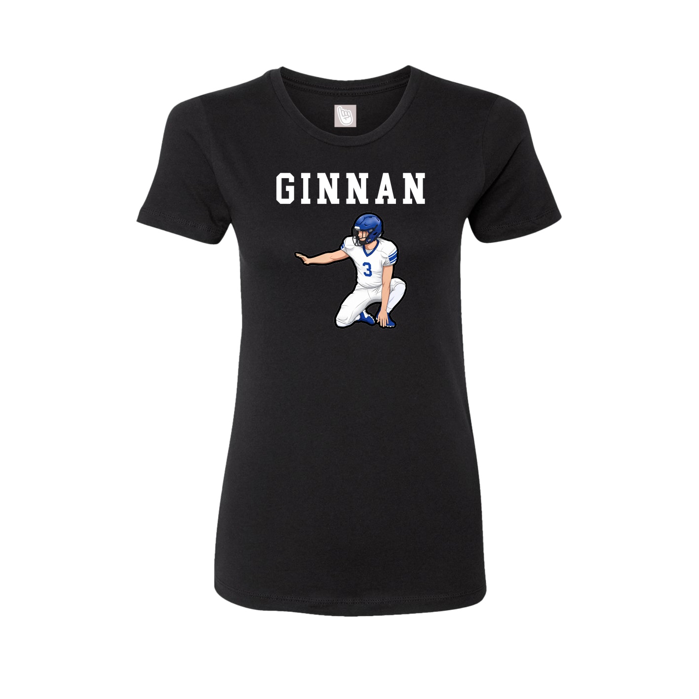 Fitted Women's Tee — Shirsey in Black