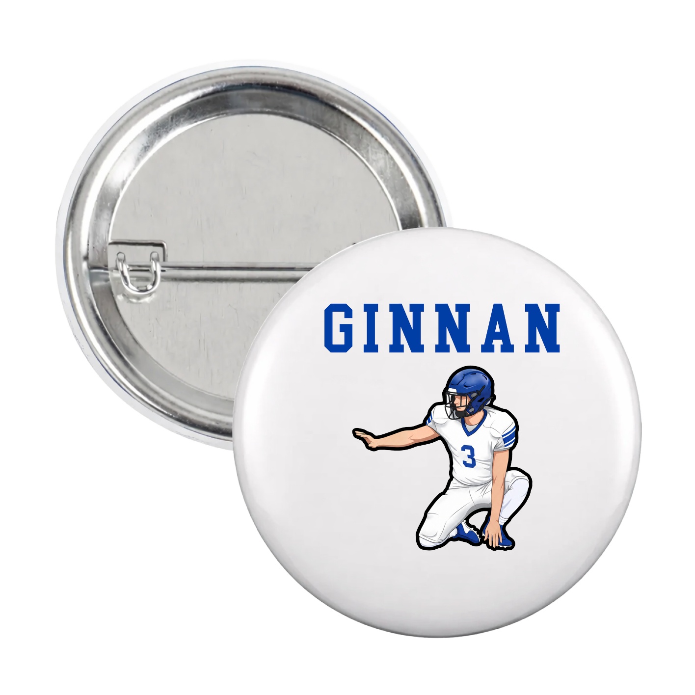 Game Day Button — Shirsey in White