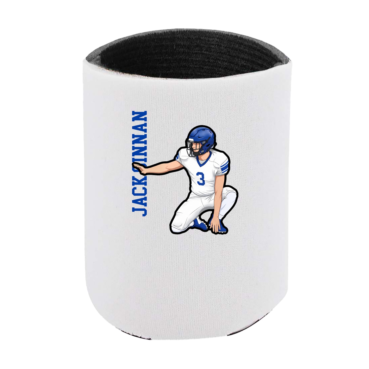 Can Holder — Name Vertical in White
