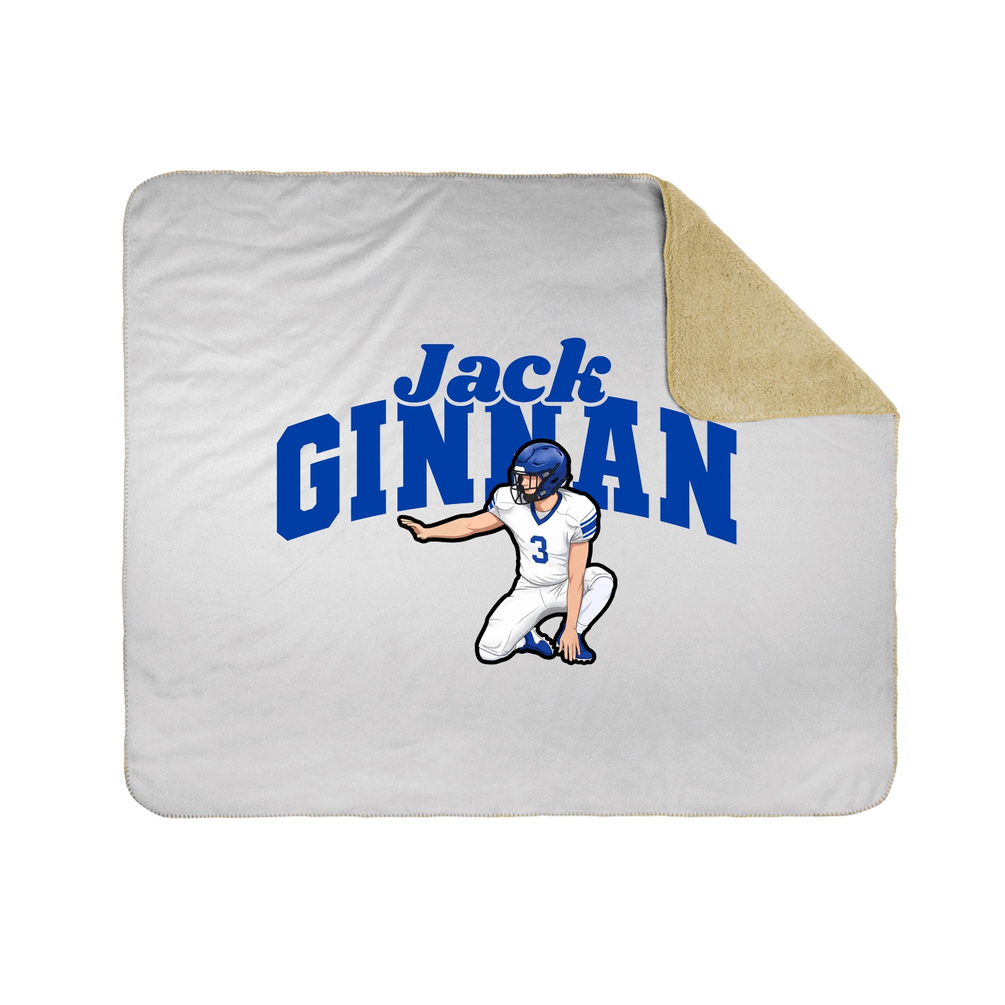 Throw Blanket — Signature Arch in White