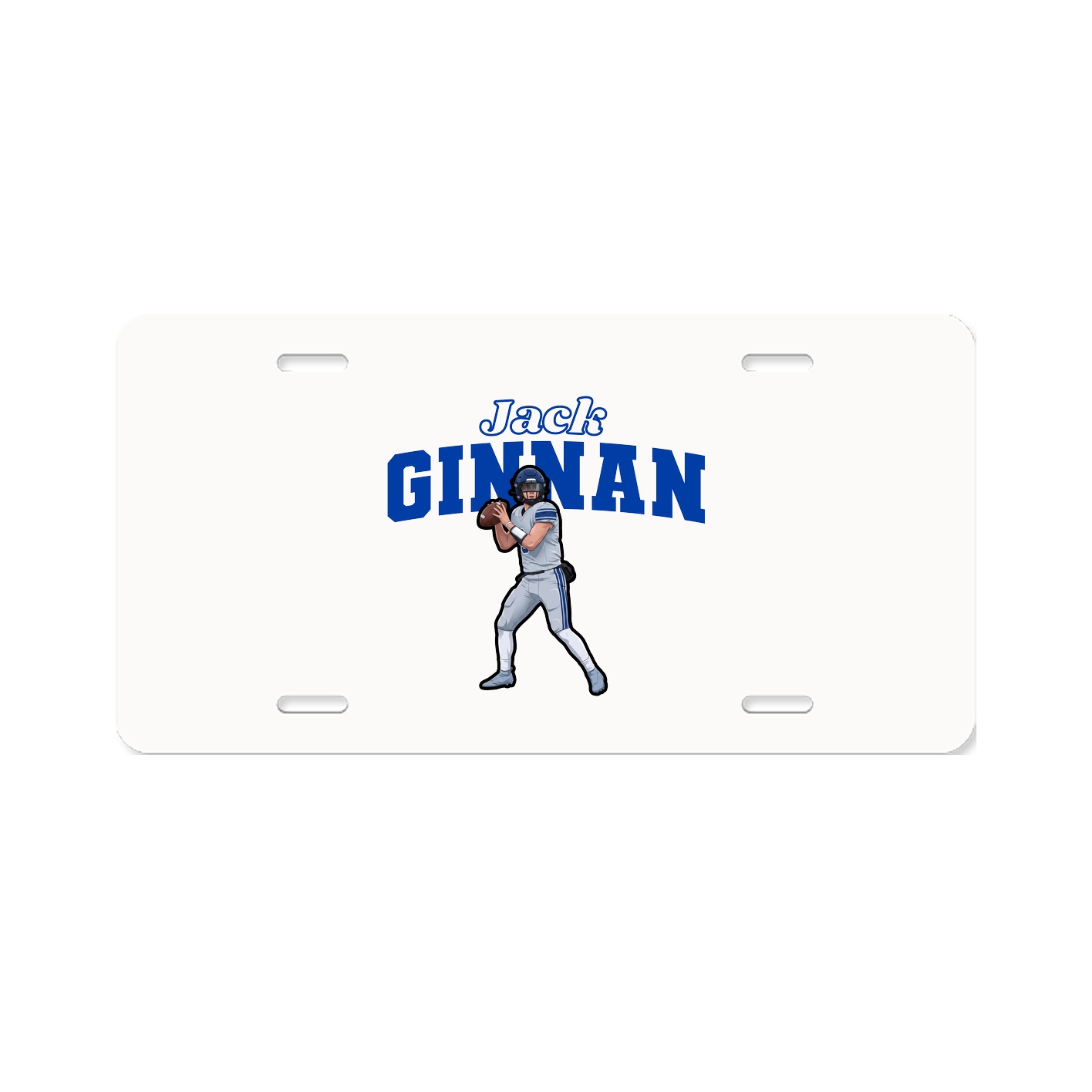 License Plate — Name Arch in Classic