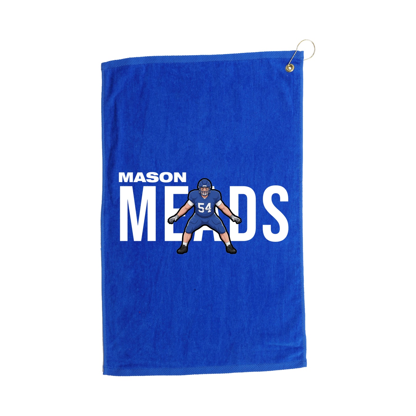 Golf Towel — Player Name in Royal