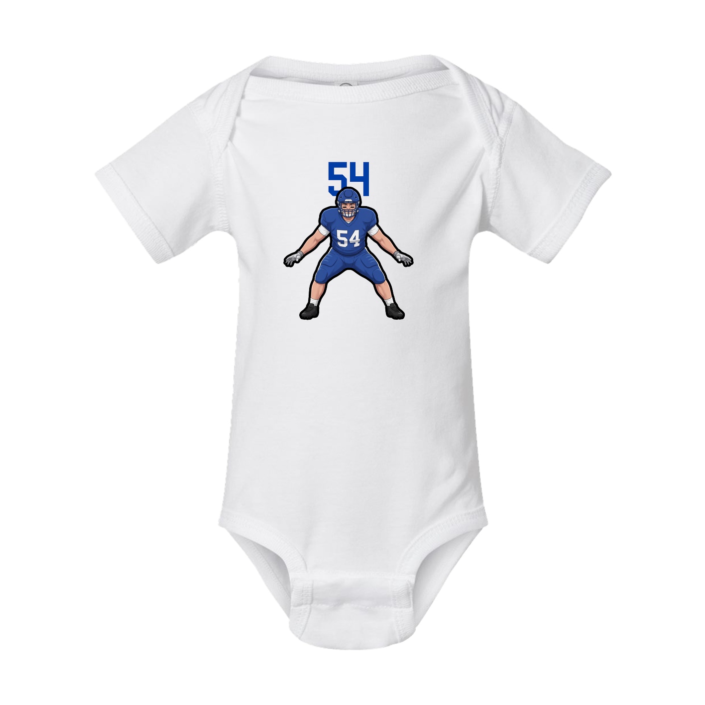 Baby Onesie — Number Top in White