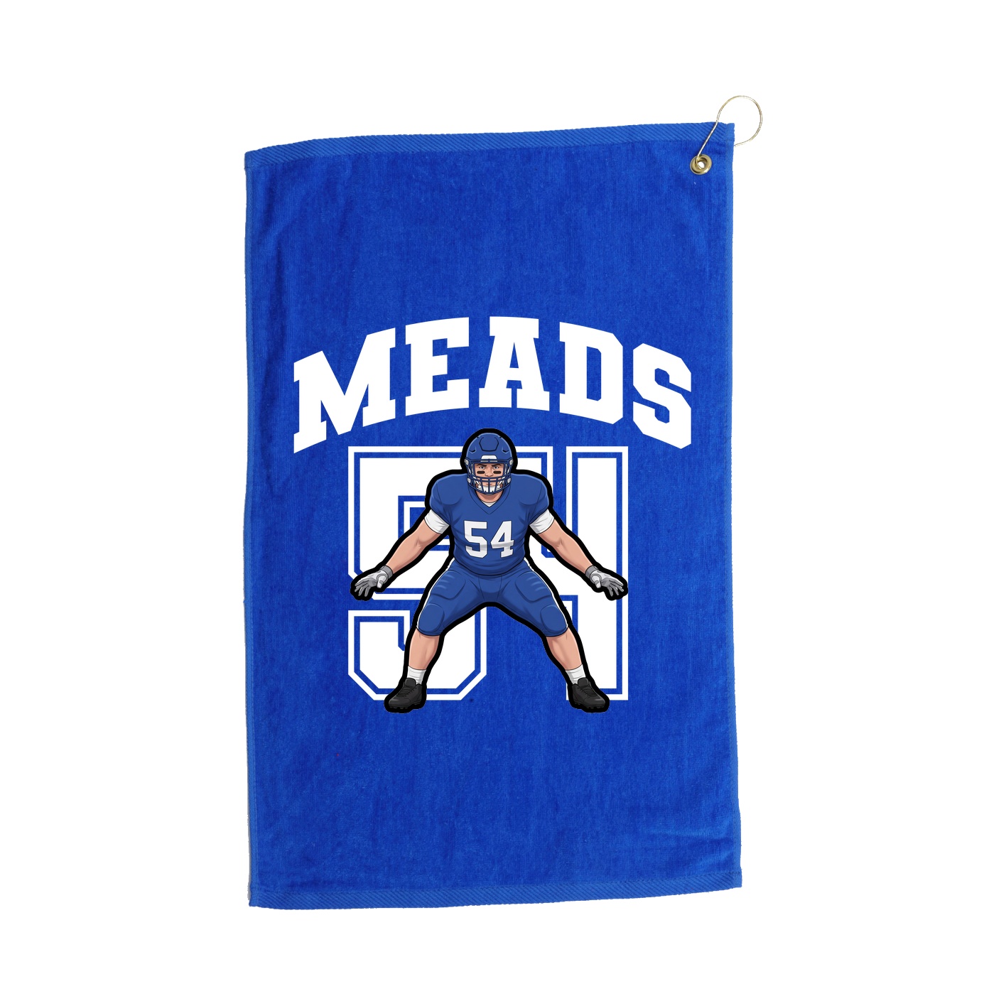 Golf Towel — Number in Royal