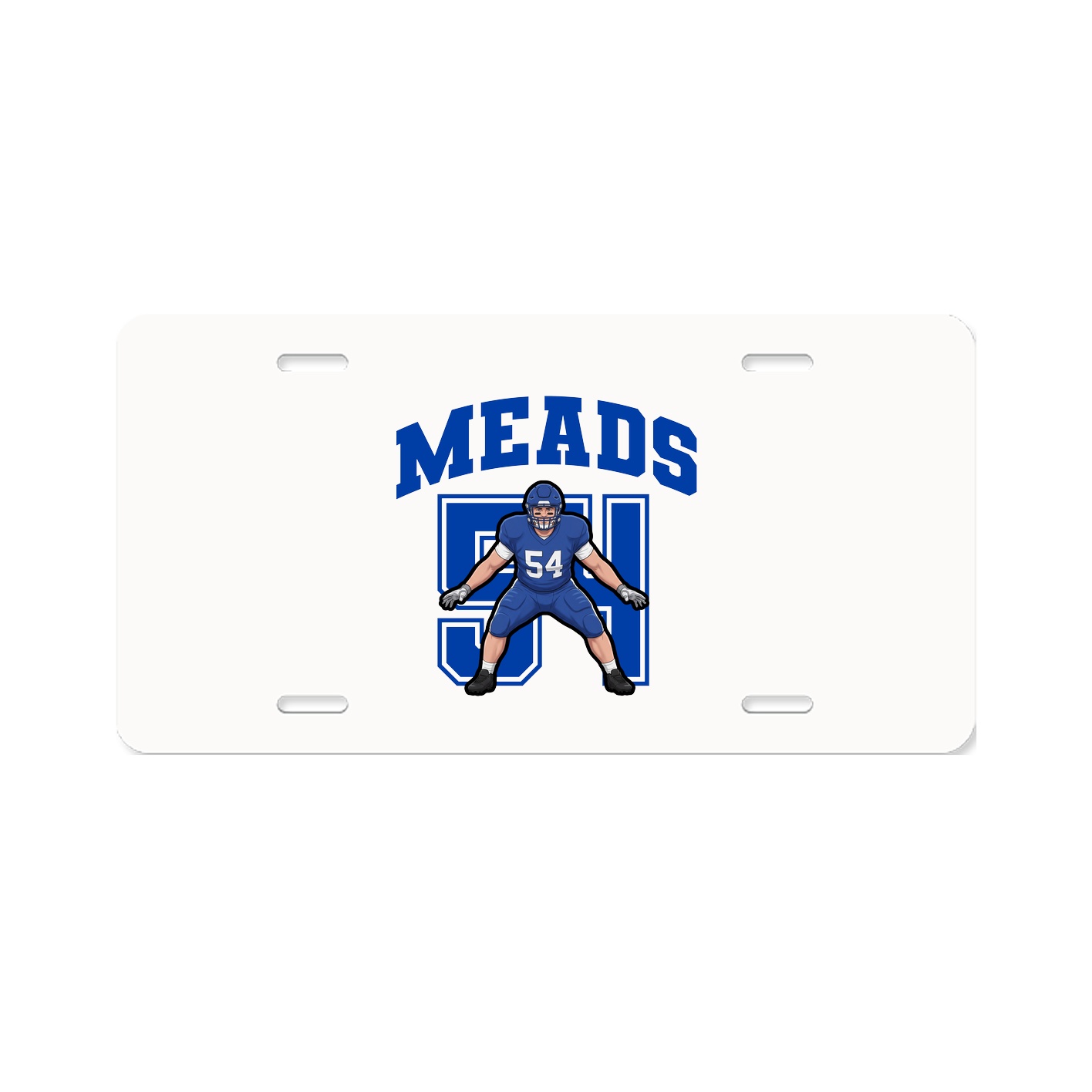 License Plate — Number in Classic