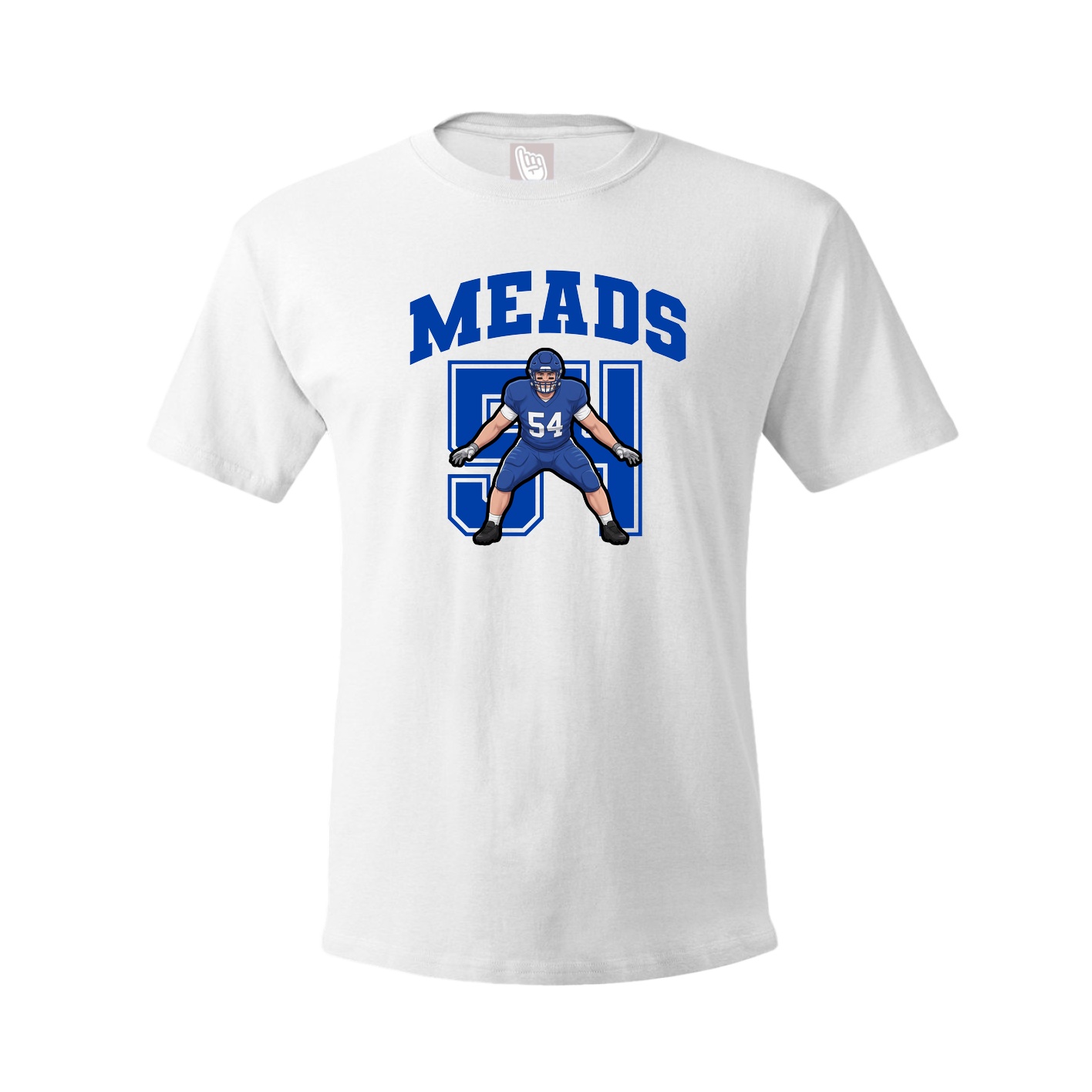 Youth Tee — Number in White