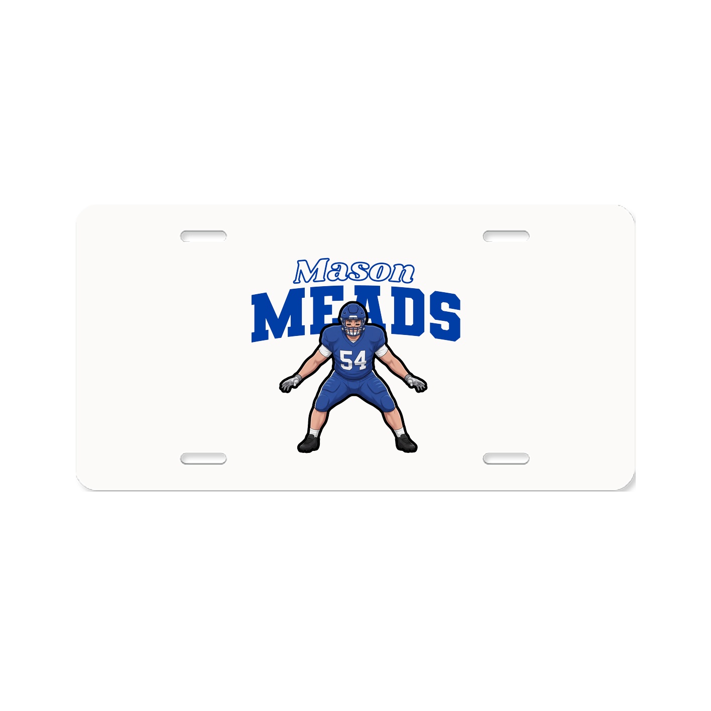 License Plate — Name Arch in Classic