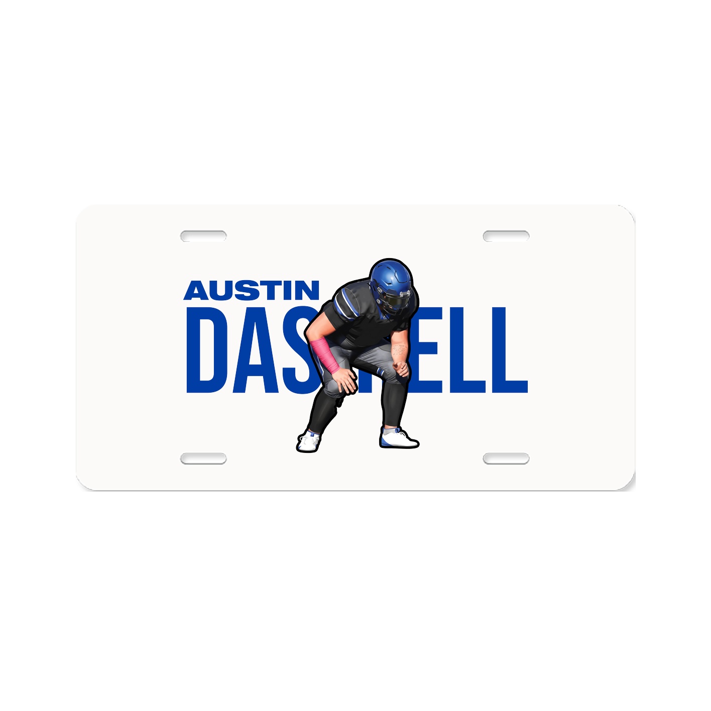 License Plate — Player Name in Classic