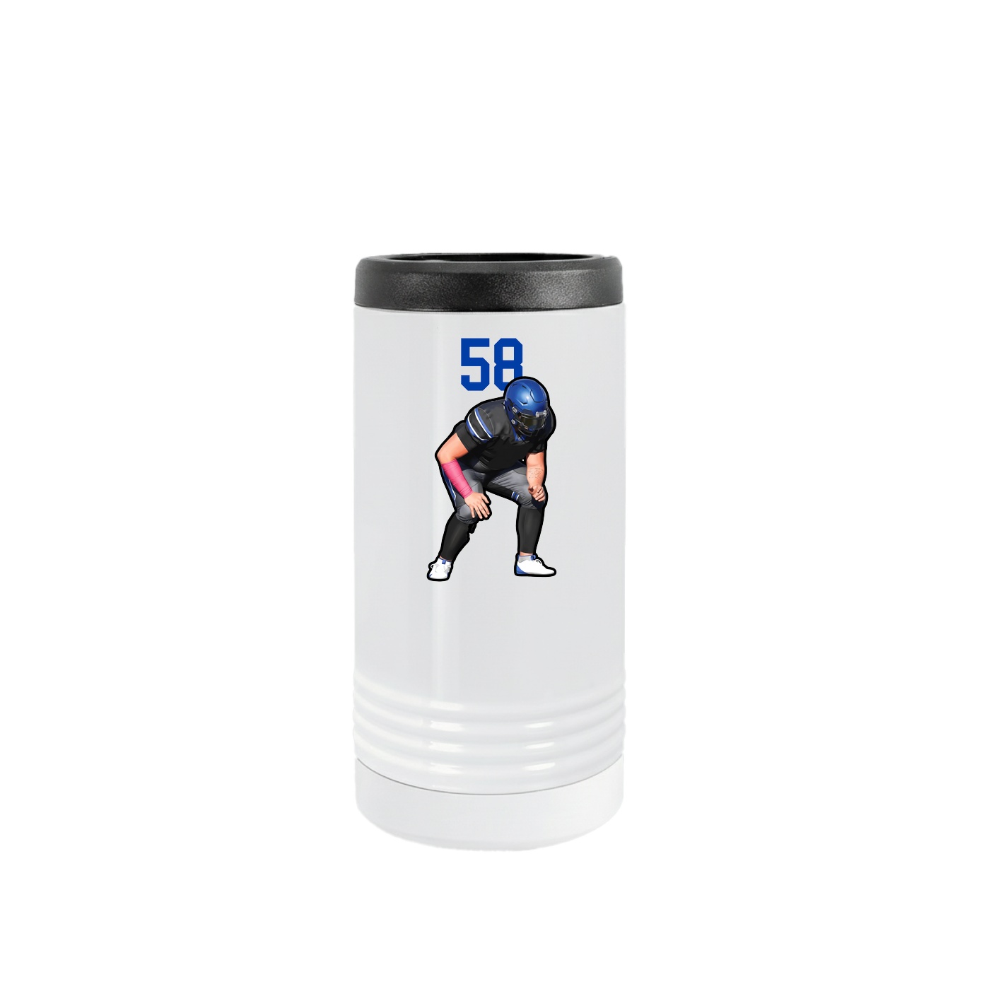 Slim Beverage Holder — Number Top in White