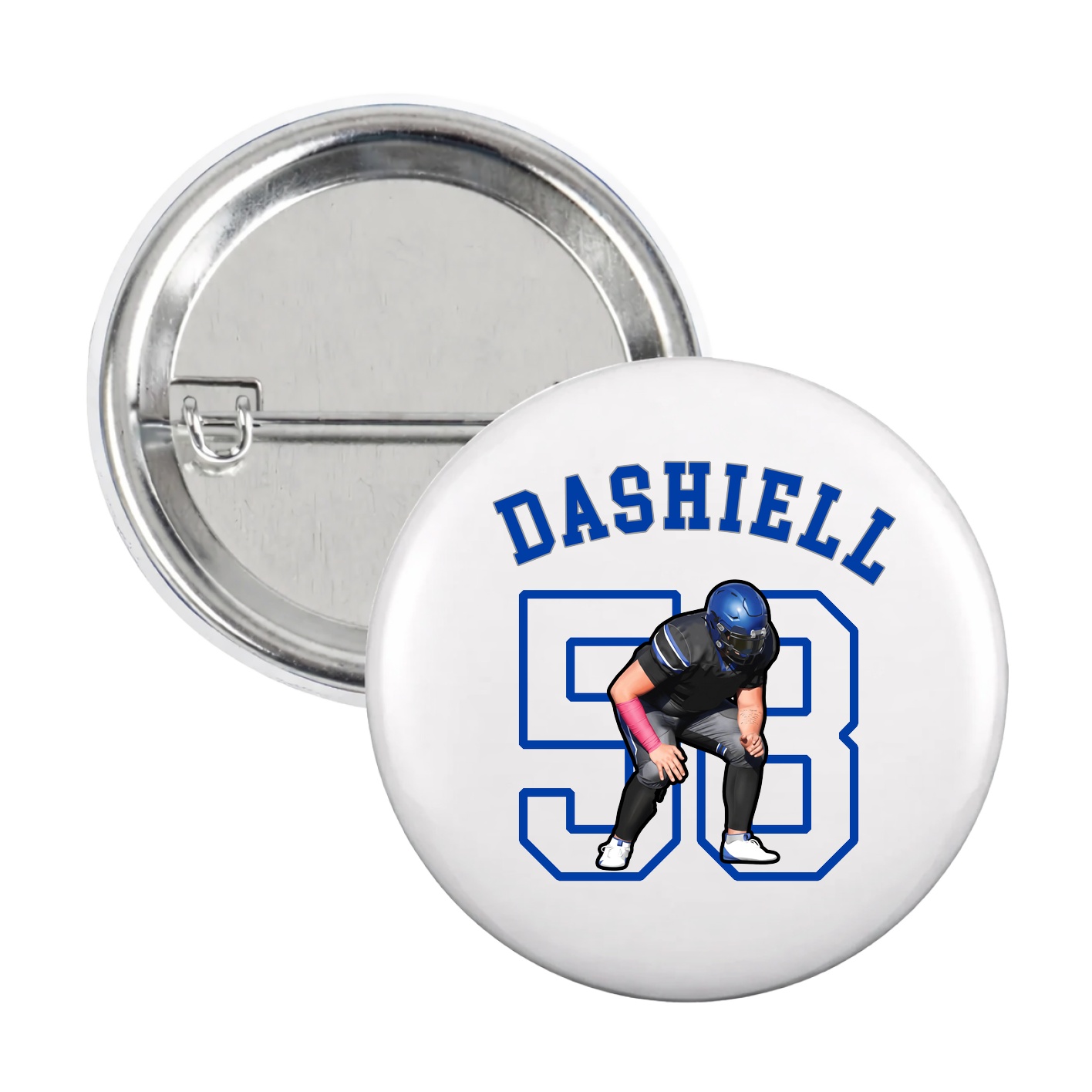 Game Day Button — Shirsey Arch in White