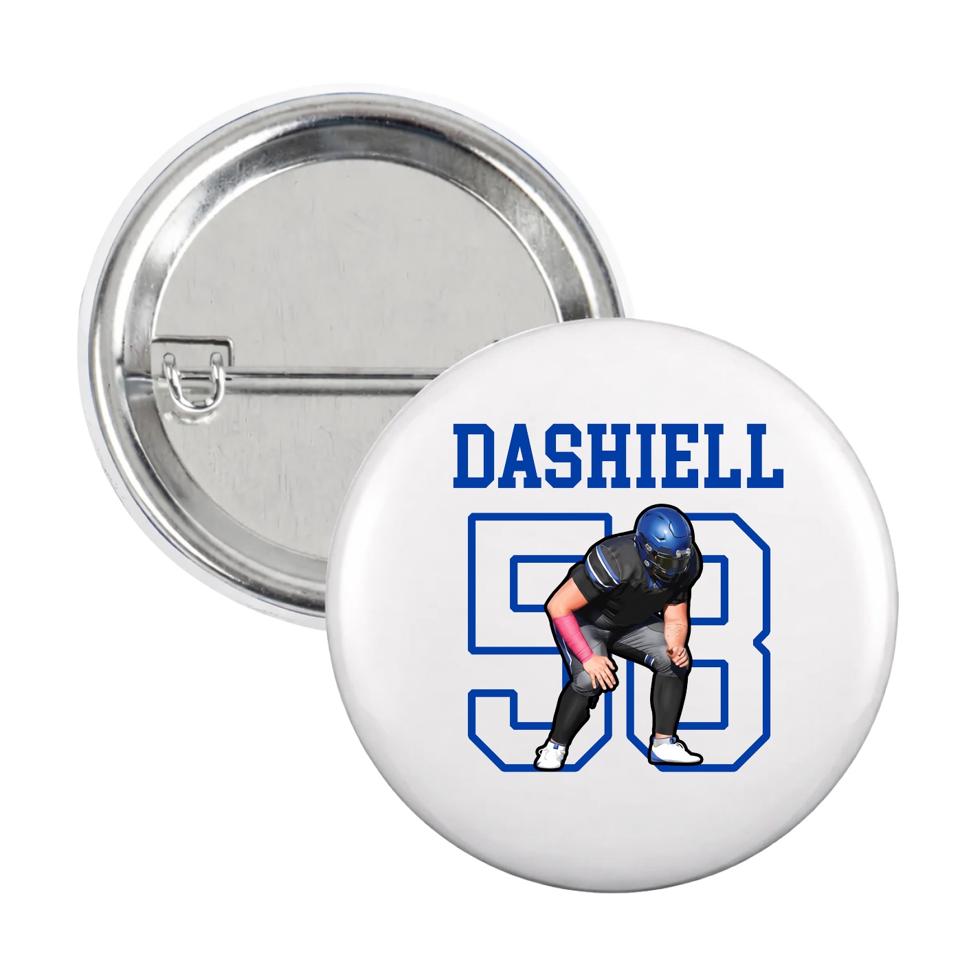 Game Day Button — Shirsey in White