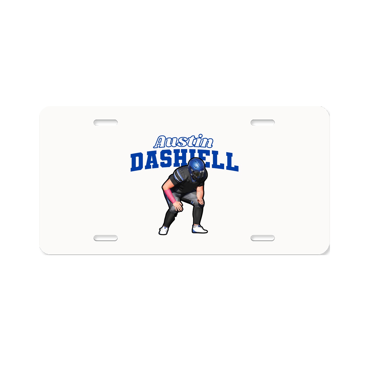 License Plate — Name Arch in Classic