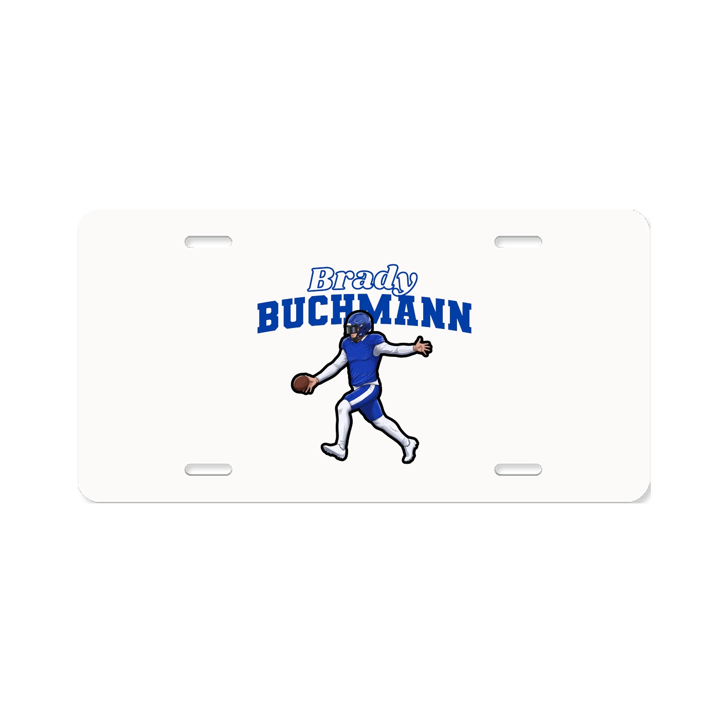 License Plate — Name Arch in Classic