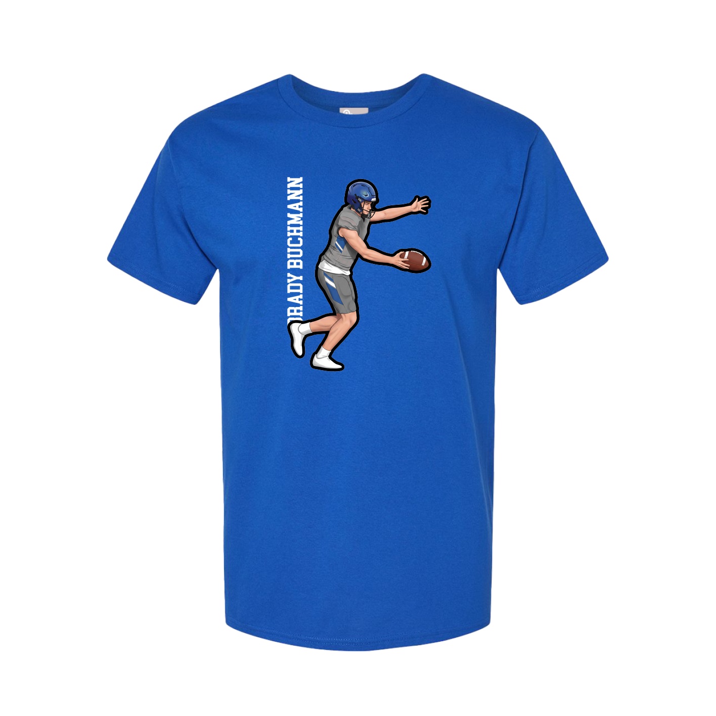 Tee — Name Vertical in Royal