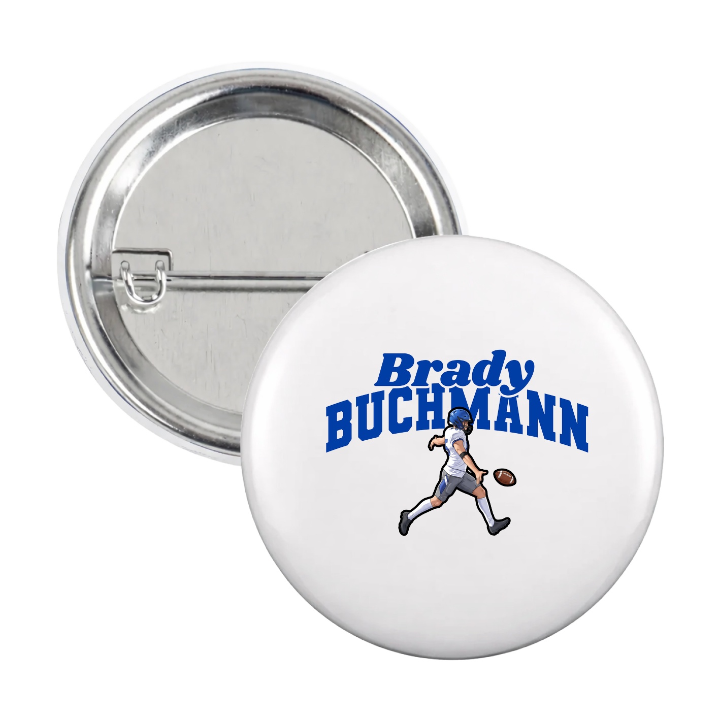 Game Day Button — Signature Arch in White