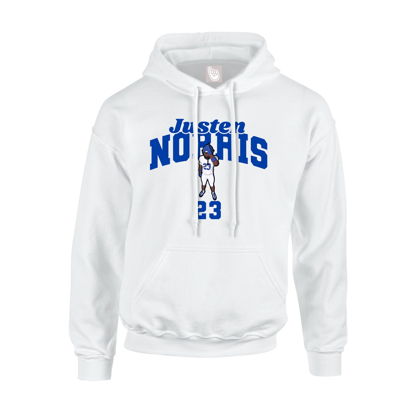 Youth Hoodie — Signature Arch in White